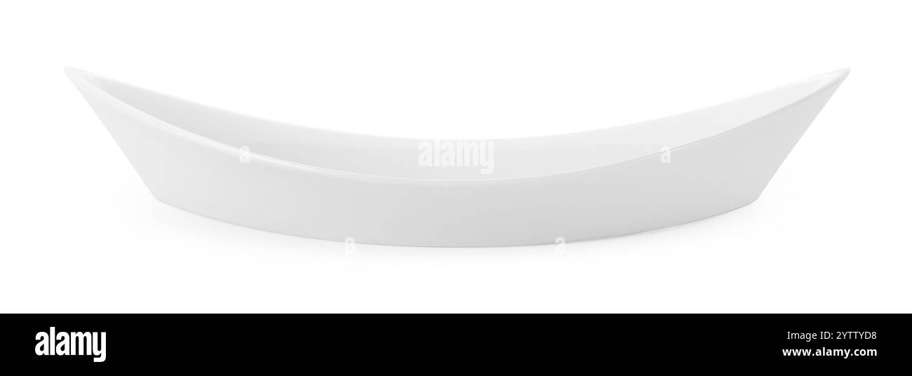 empty plate isolated on white background Stock Photo - Alamy