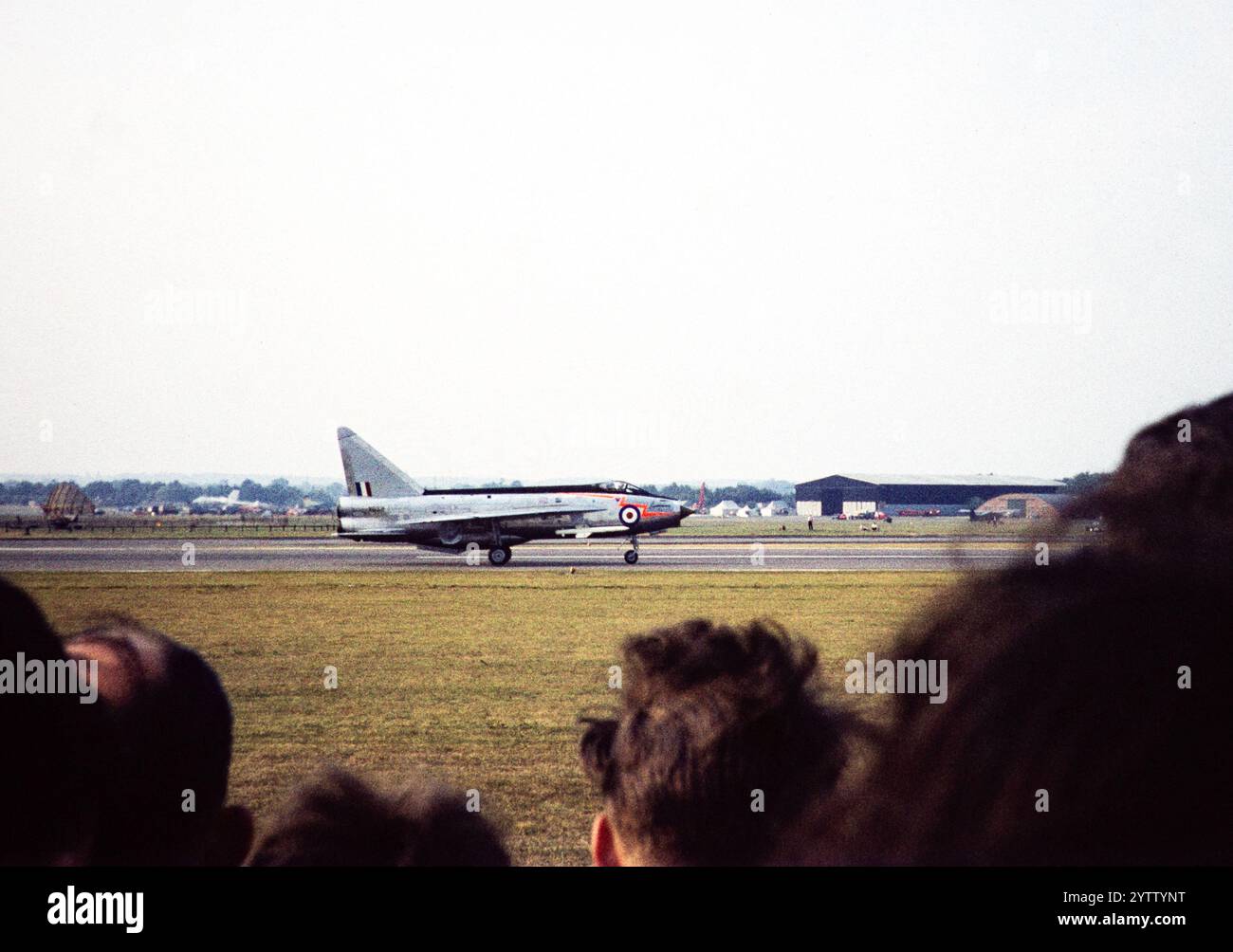 English Electric Lightning P1 fighter aircraft,  Farnborough Air Show, England, UK September 1959, Stock Photo