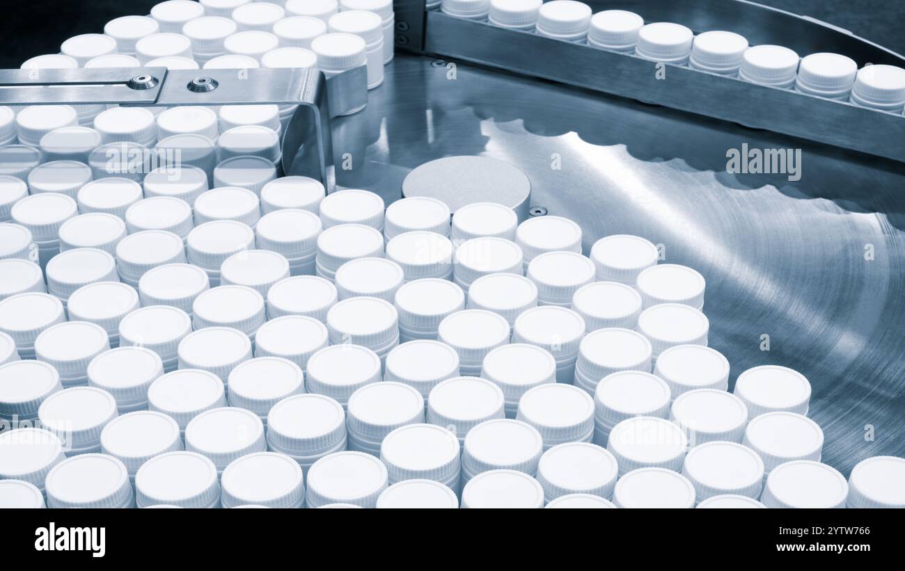 Conveyor empty glass bottles pharmacy hi-res stock photography and ...