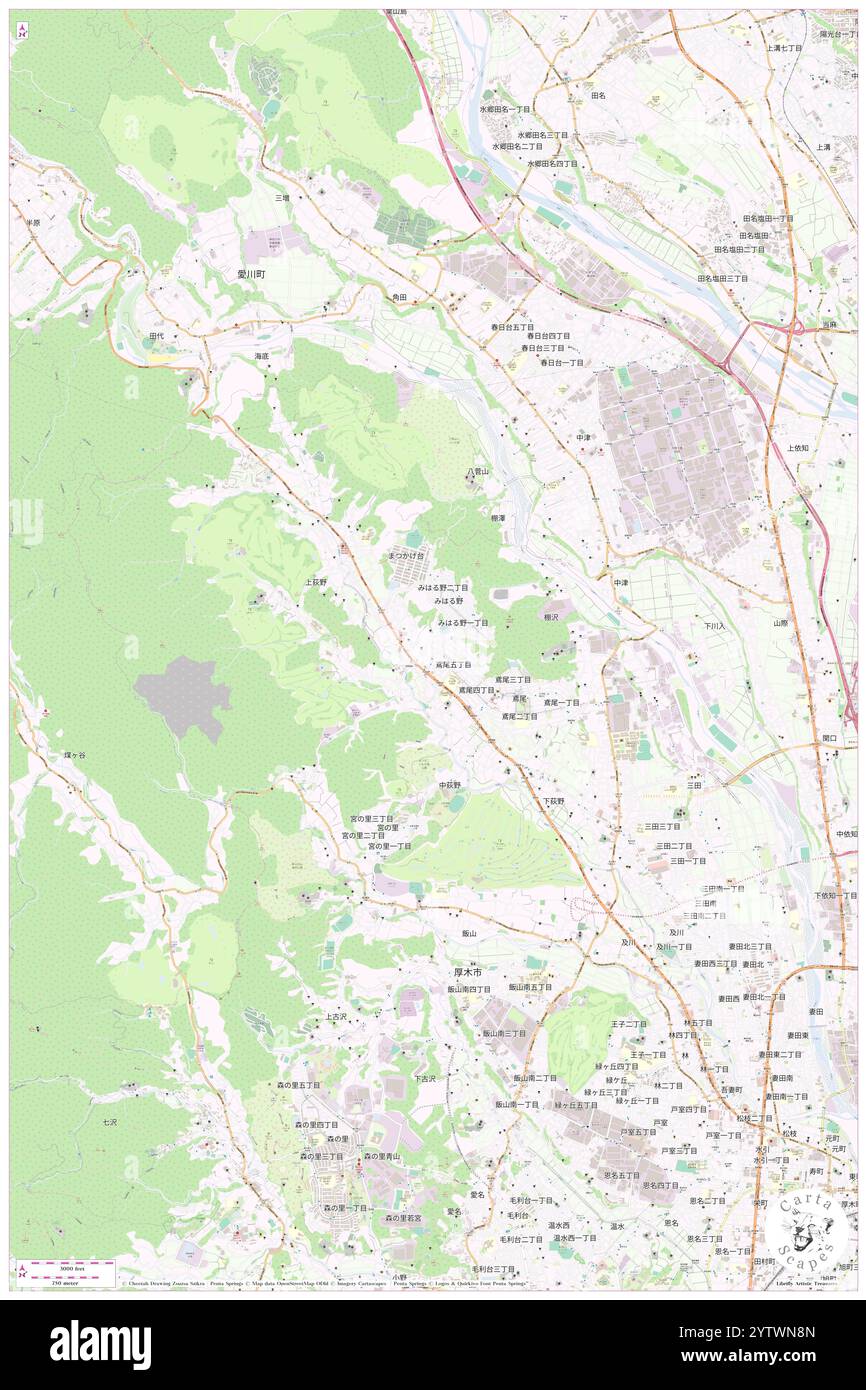 Higashi, Atsugi Shi, JP, Japan, Kanagawa, N 35 29' 45'', N 139 19' 9'', map, Cartascapes Map published in 2024. Explore Cartascapes, a map revealing Earth's diverse landscapes, cultures, and ecosystems. Journey through time and space, discovering the interconnectedness of our planet's past, present, and future. Stock Photo