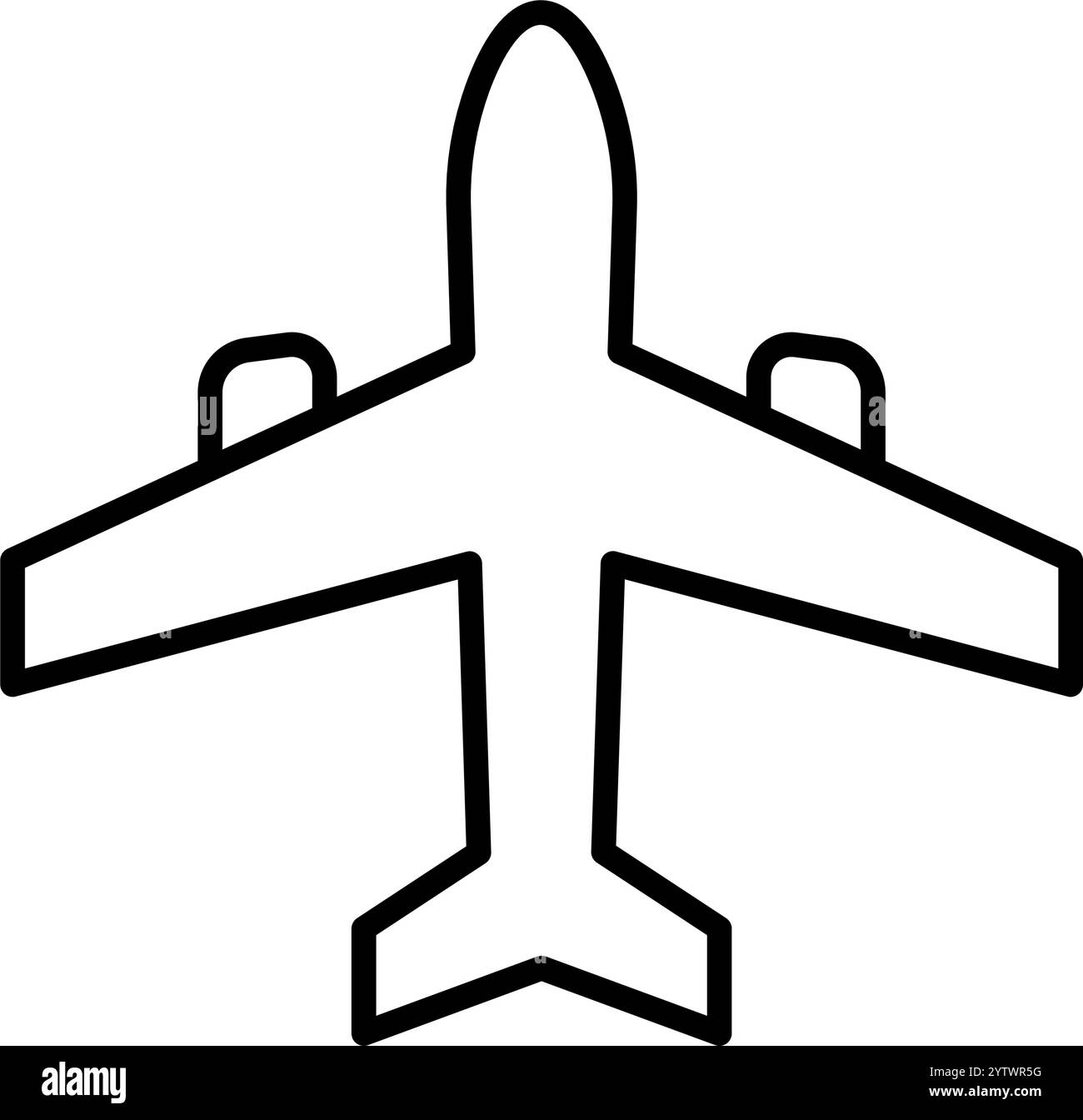 passenger plane, airplane - vector icon Stock Vector Image & Art - Alamy