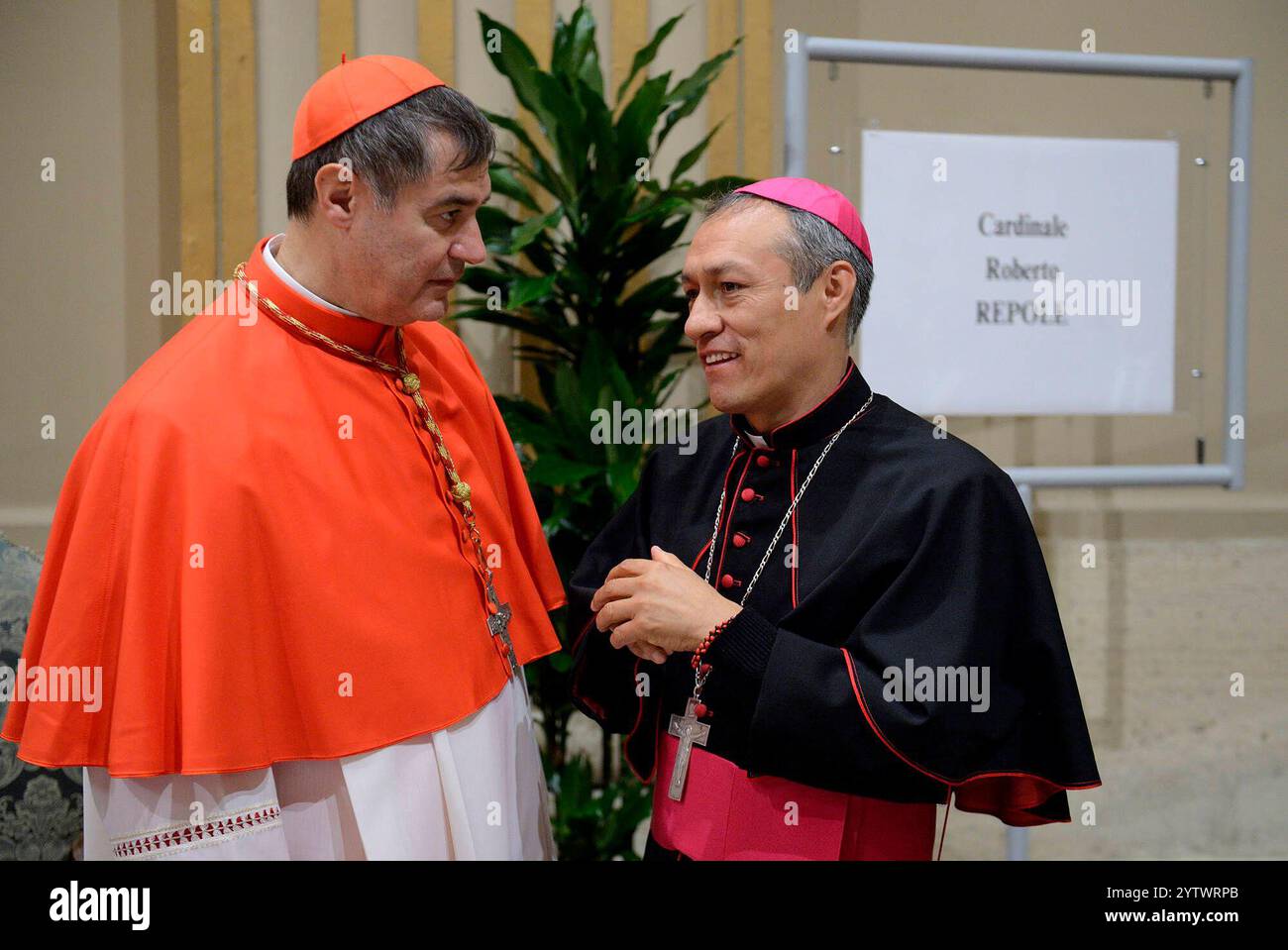 CARDINAL ROBERTO REPOLE DURING A COURTESY VISIT Italy-Rome, Vatican ...