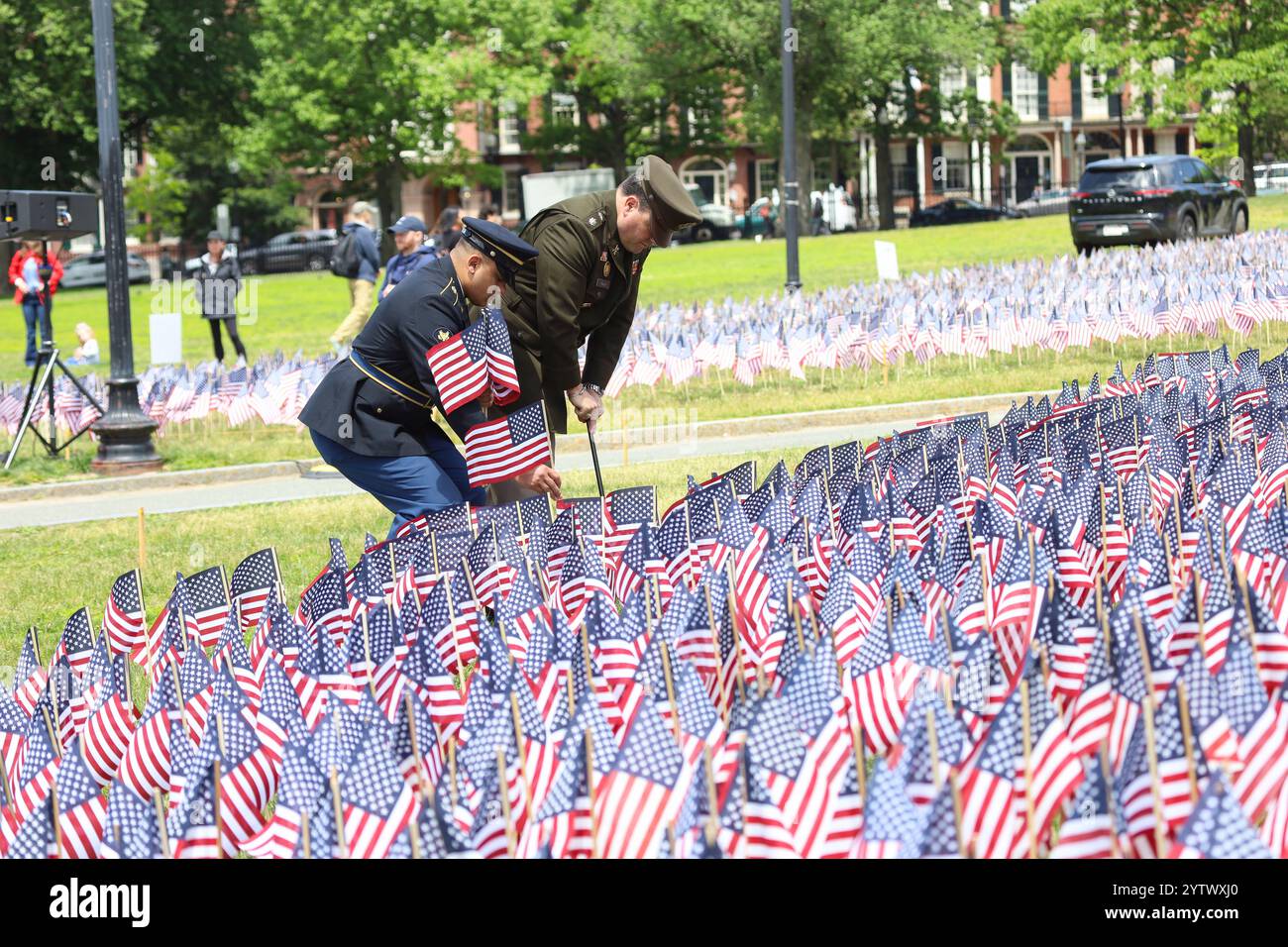 Boston Common, May 25, 2023. Boston Celebrate Memorial Day, Read aloud ...