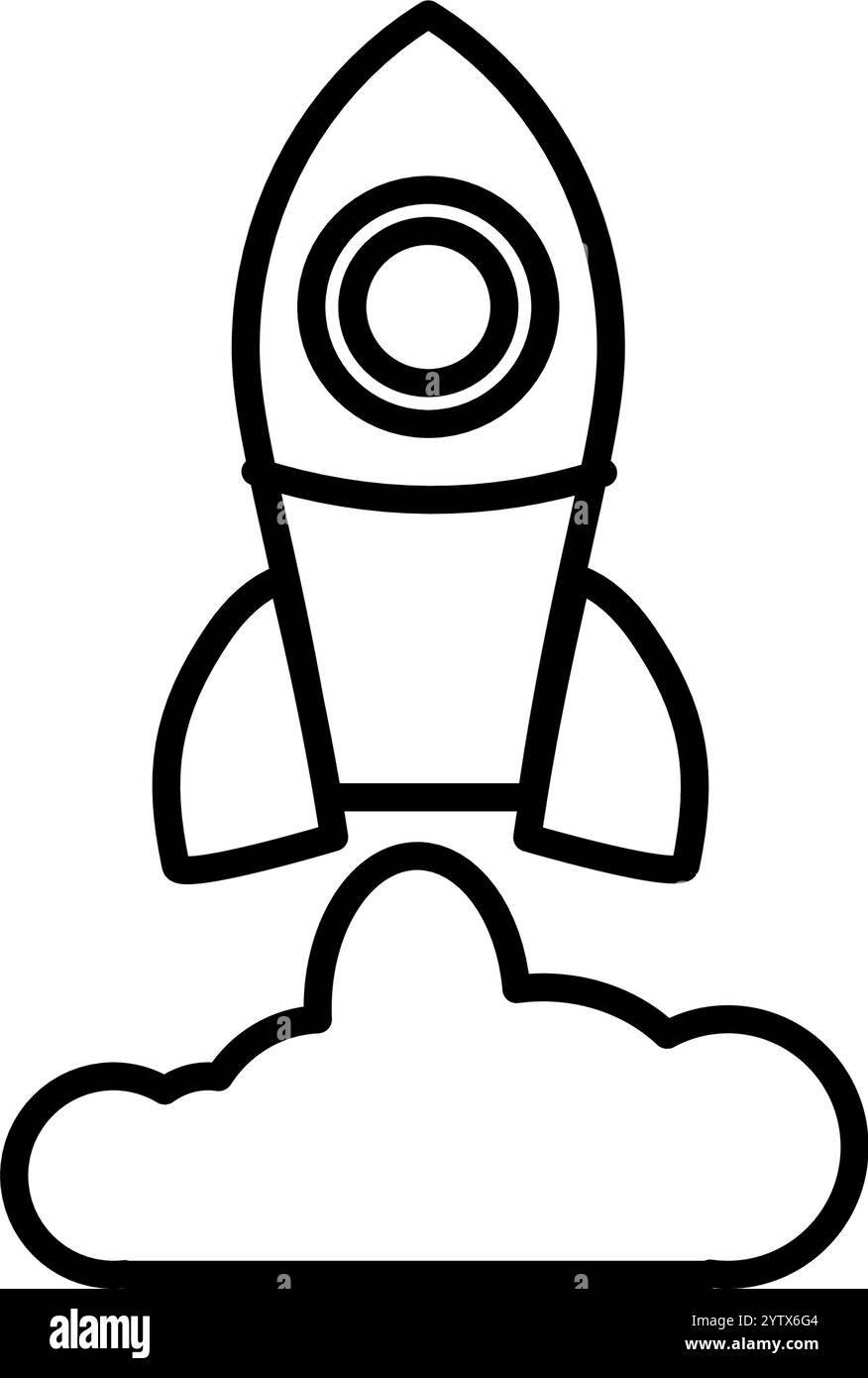 space rocket - vector icon Stock Vector Image & Art - Alamy