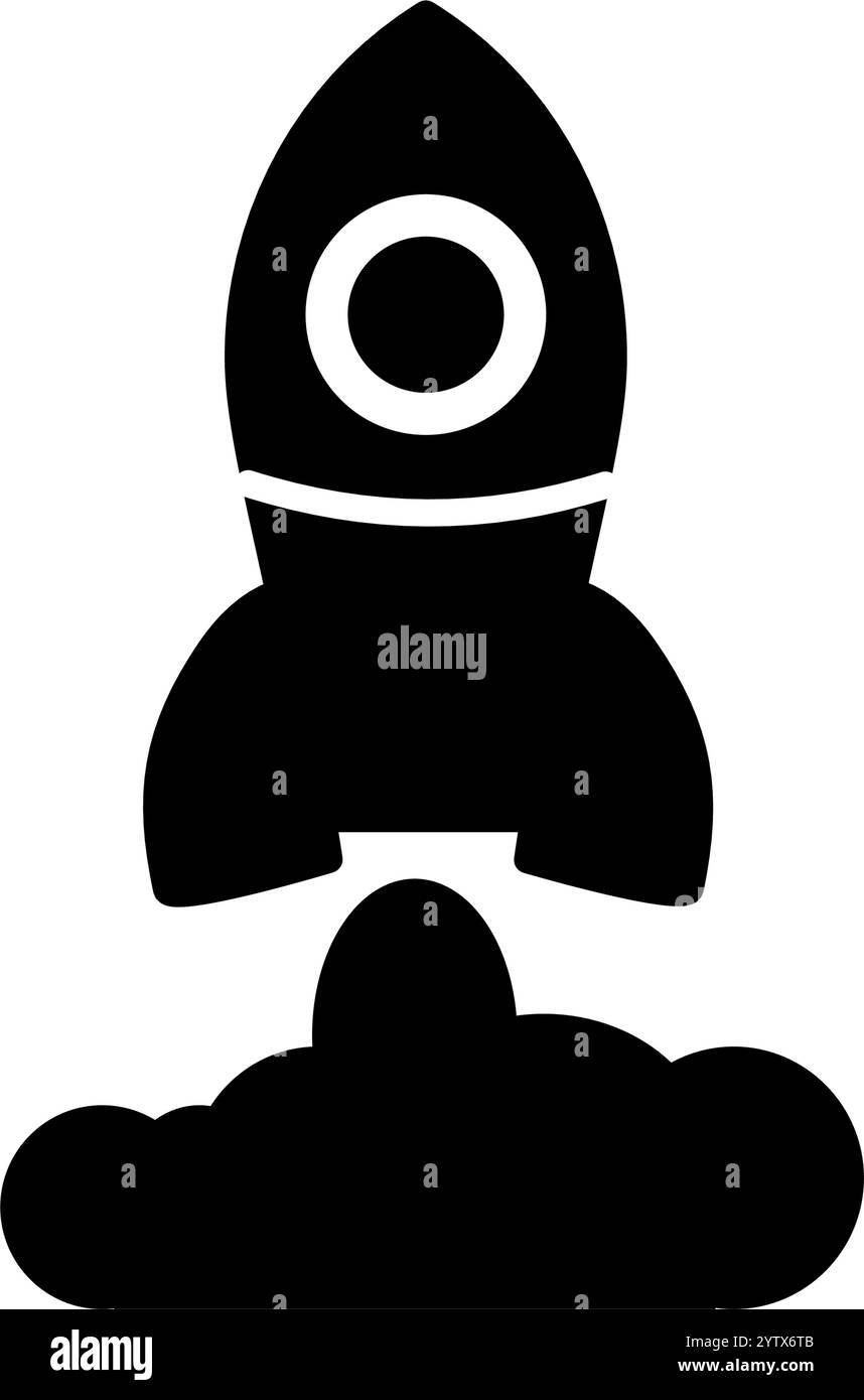 space rocket - vector icon Stock Vector Image & Art - Alamy