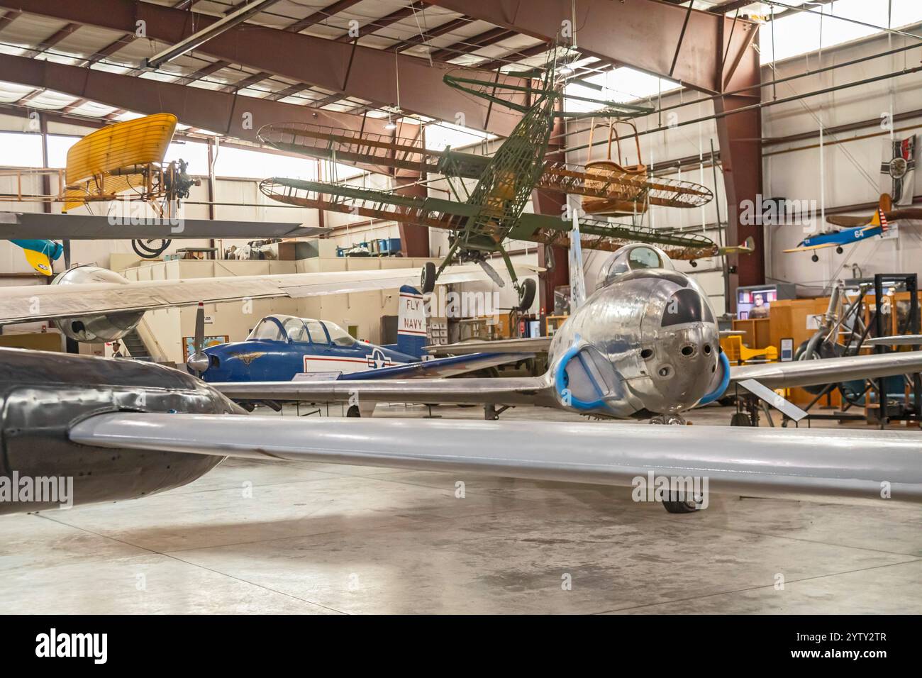 Pueblo, Colorado - The Pueblo Weisbrod Aircraft Museum. The museum is located on what was the Pueblo Army Air Base during World War II. Stock Photo