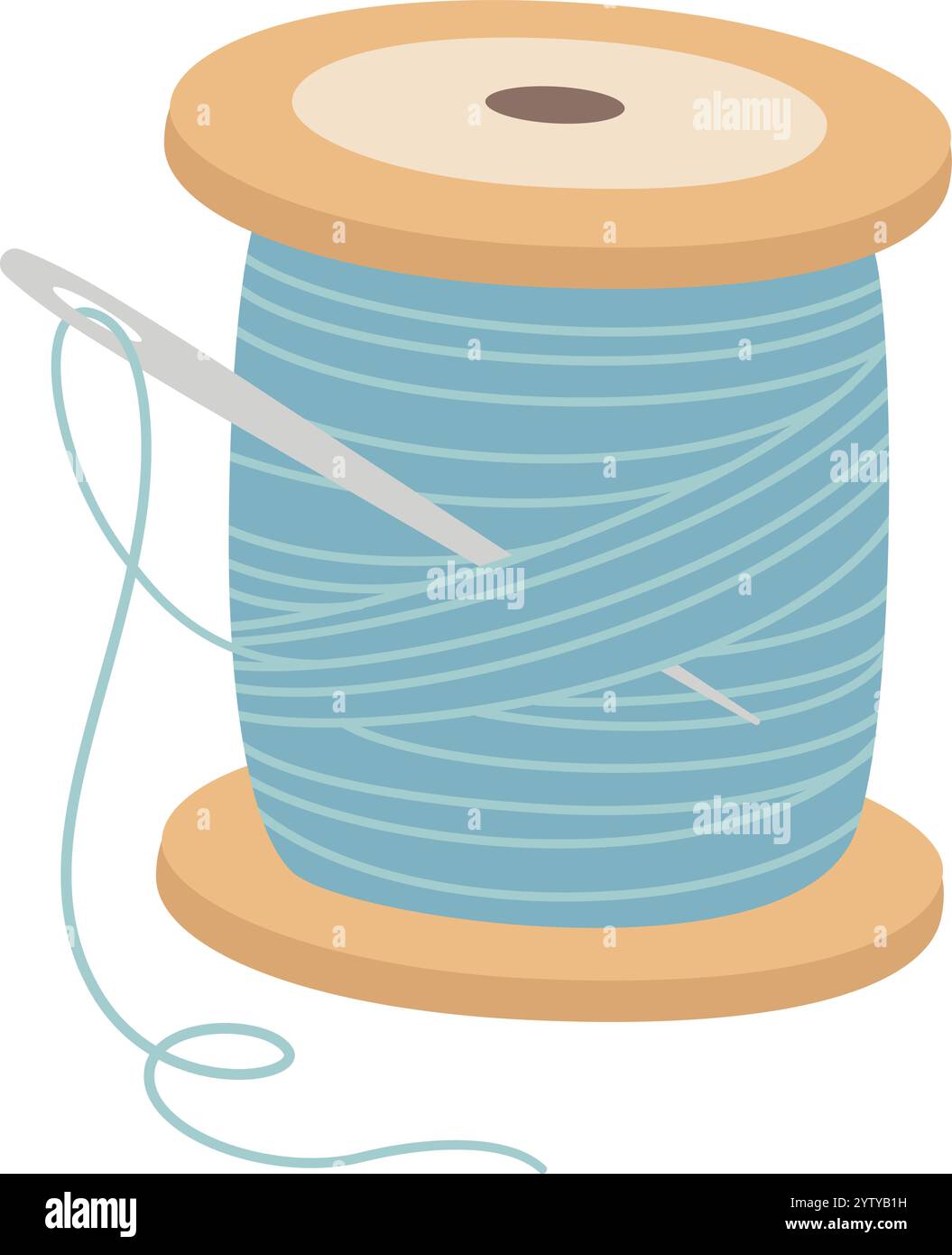 Need And Thread String String on a spool Stock Vector Images - Alamy
