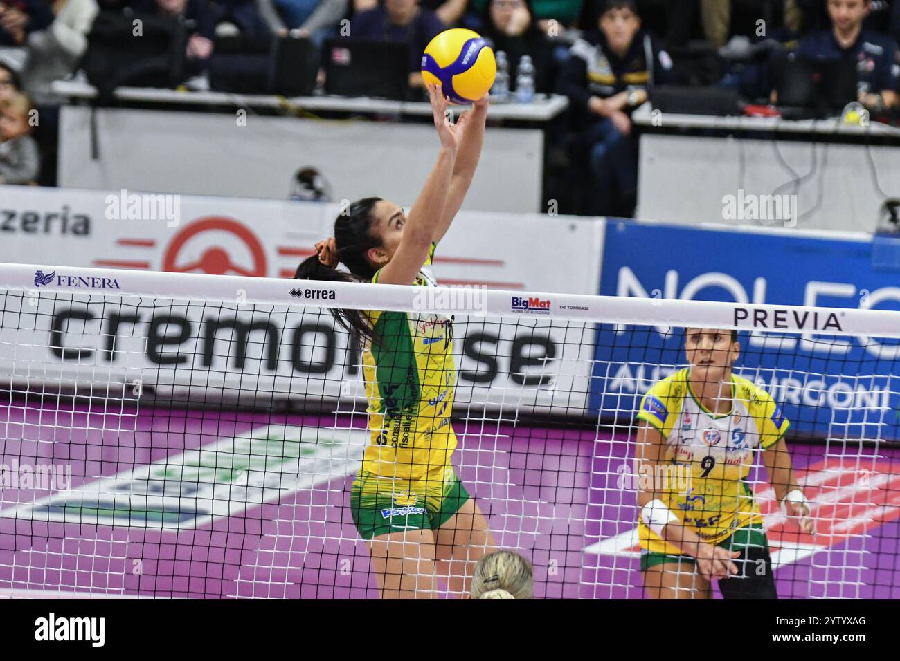 #3 Carlotta Cambi of Pinerolo in action during Serie A1 Tigota match between Reale Mutua Fenera Chieri '''76 and Wash4green Pinerolo at PalaRuffini in Chieri (TO) Stock Photo