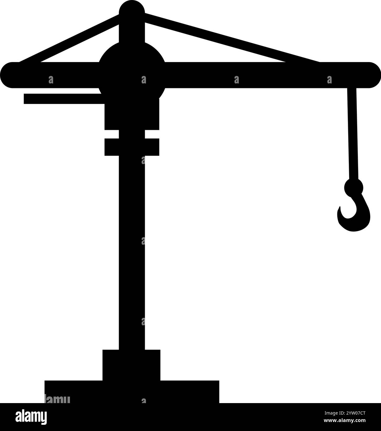 Building crane Icon Vector Stock Vector Image & Art - Alamy