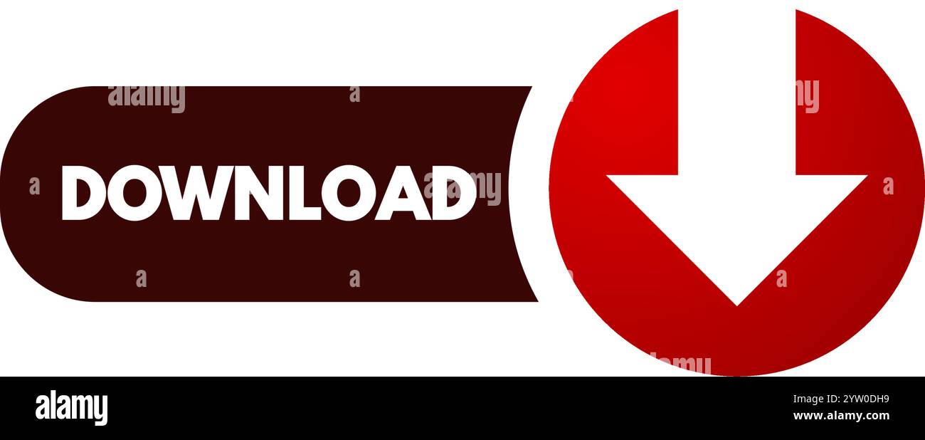 Download button icon arrow Stock Vector Images - Alamy