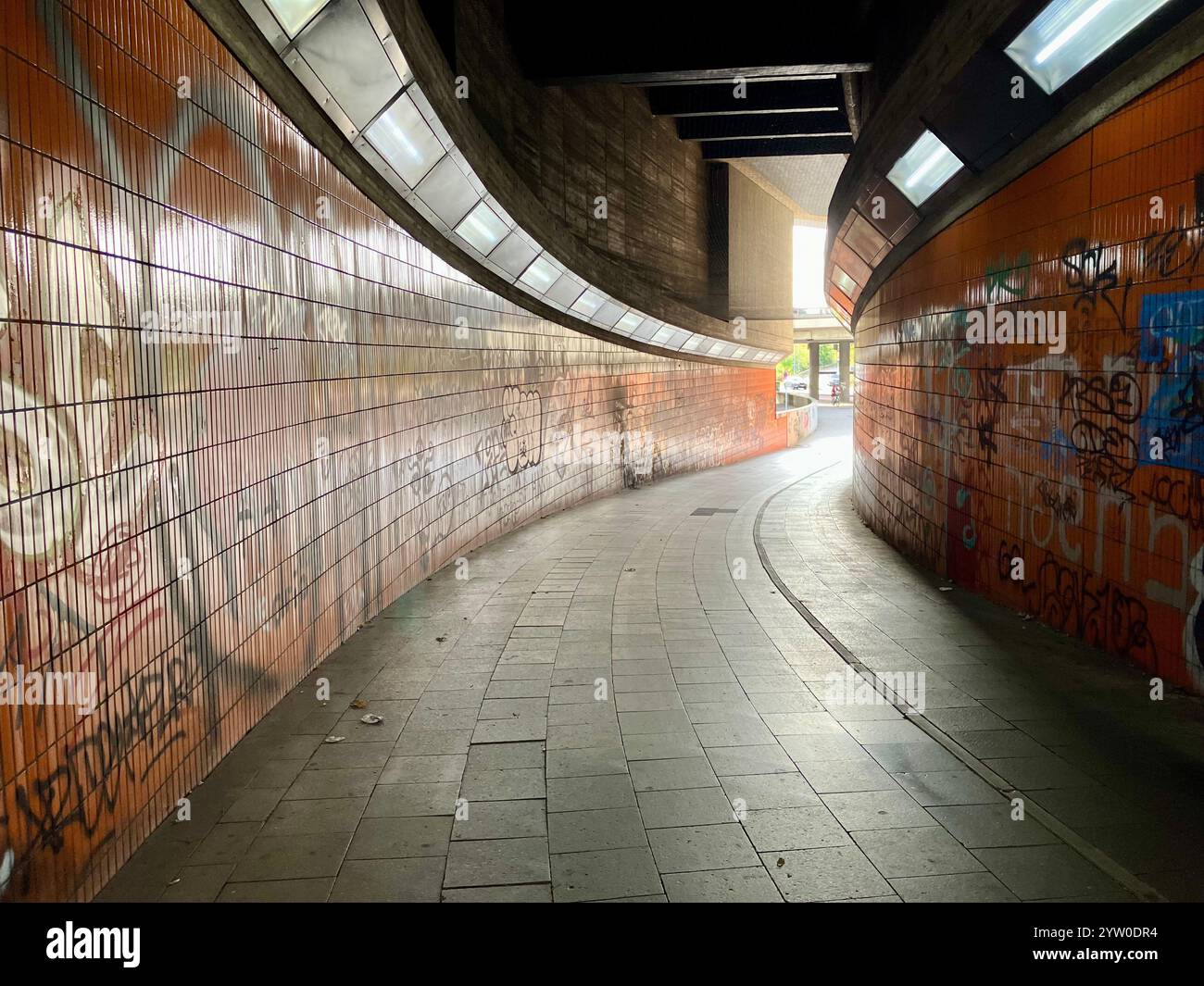 Underpass towards the ICC (Internationales Congress Centrum) and Messe Berlin. Westend, Charlottenburg-Wilmersdorf, Berlin, Germany. 5th October 2023. - Smartphone Captured Stock Image