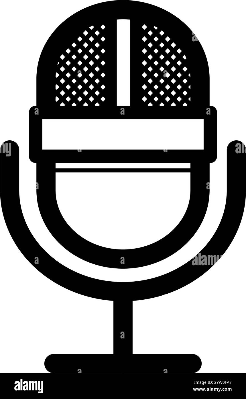 microphone - vector icon Stock Vector Image & Art - Alamy