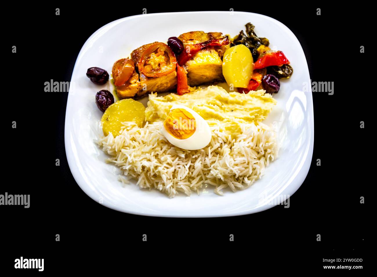 Traditional cod recipe prepared in the classic style Stock Photo - Alamy