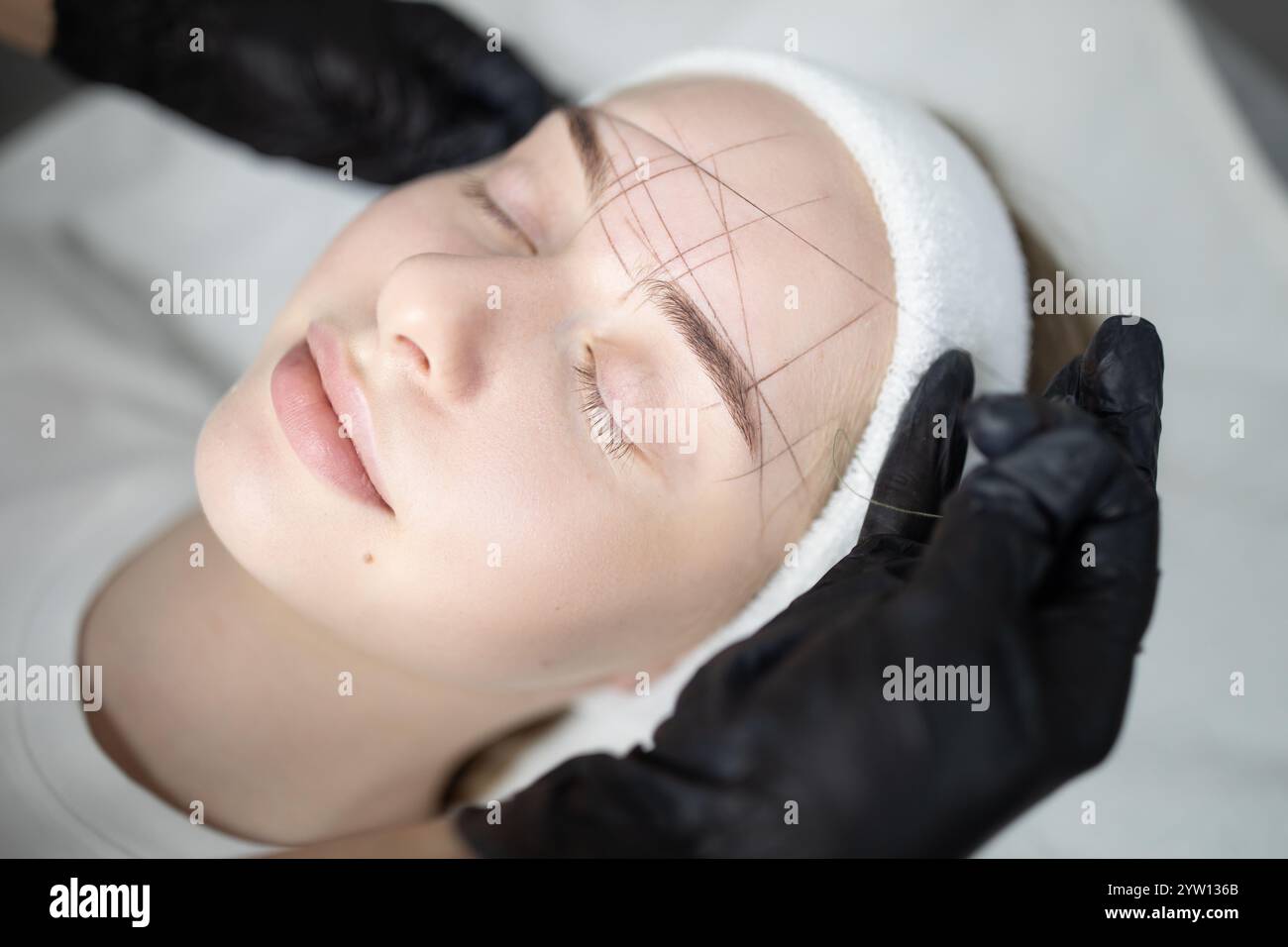 Caucasian facial features hi-res stock photography and images - Alamy