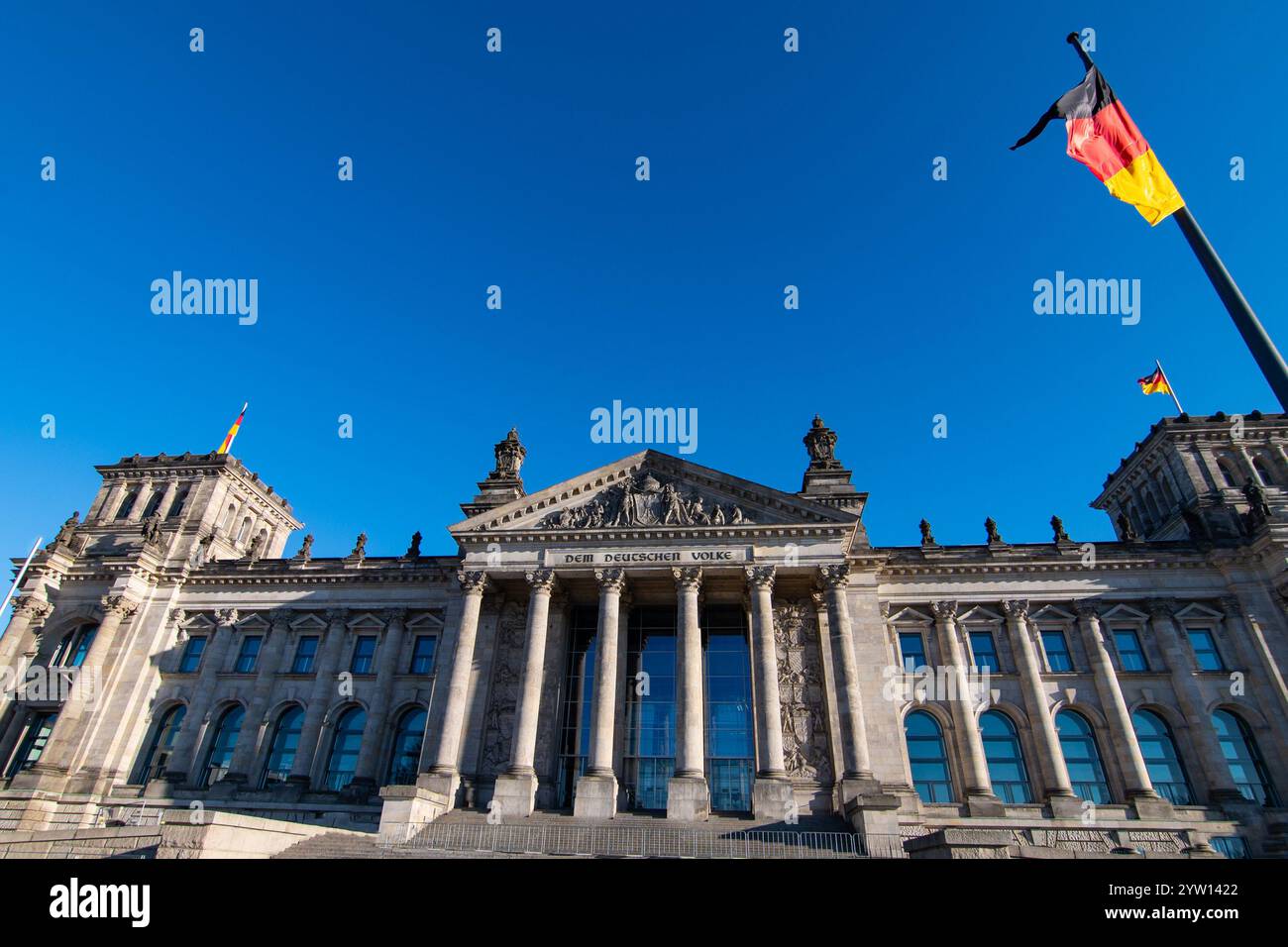 Day of German Unity Celebrations. German parliament (Reichstag) building in Berlin, Germany 20 Stock Photo