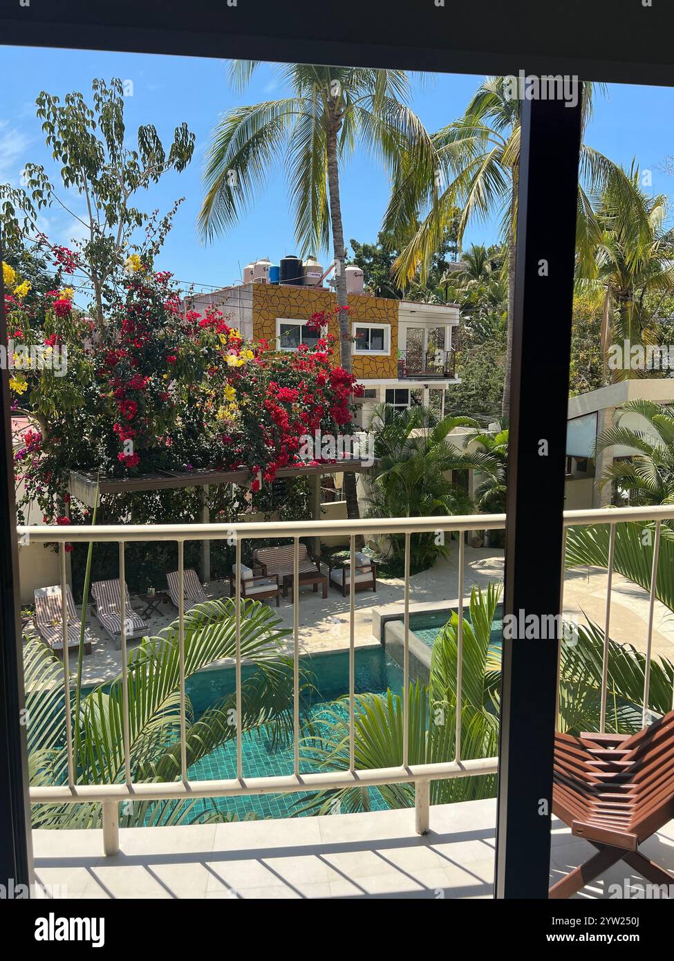 Pool View - Smartphone Captured Stock Image