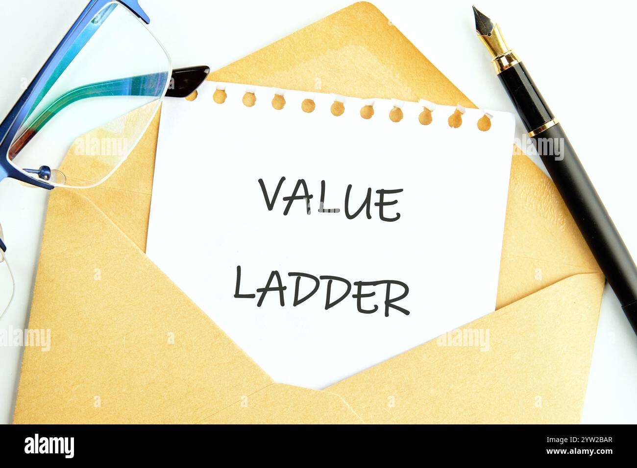 Business concept. The text of the Business concept. Text VALUE LADDER ...