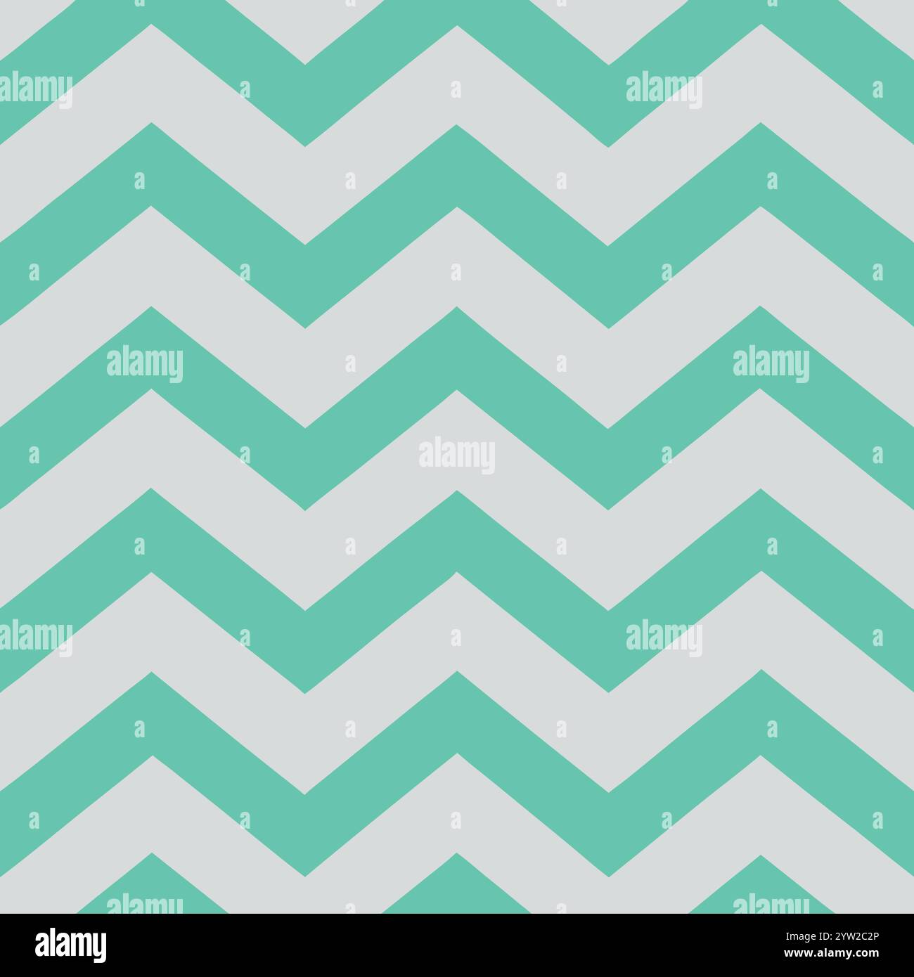 Mint green and grey seamless chevron pattern Stock Vector