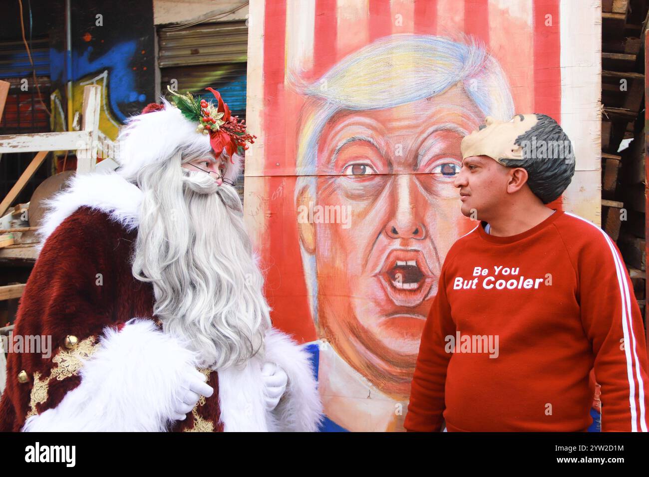Santa Claus Illuminated for Chriostmas Season Miguel Moctezuma ...