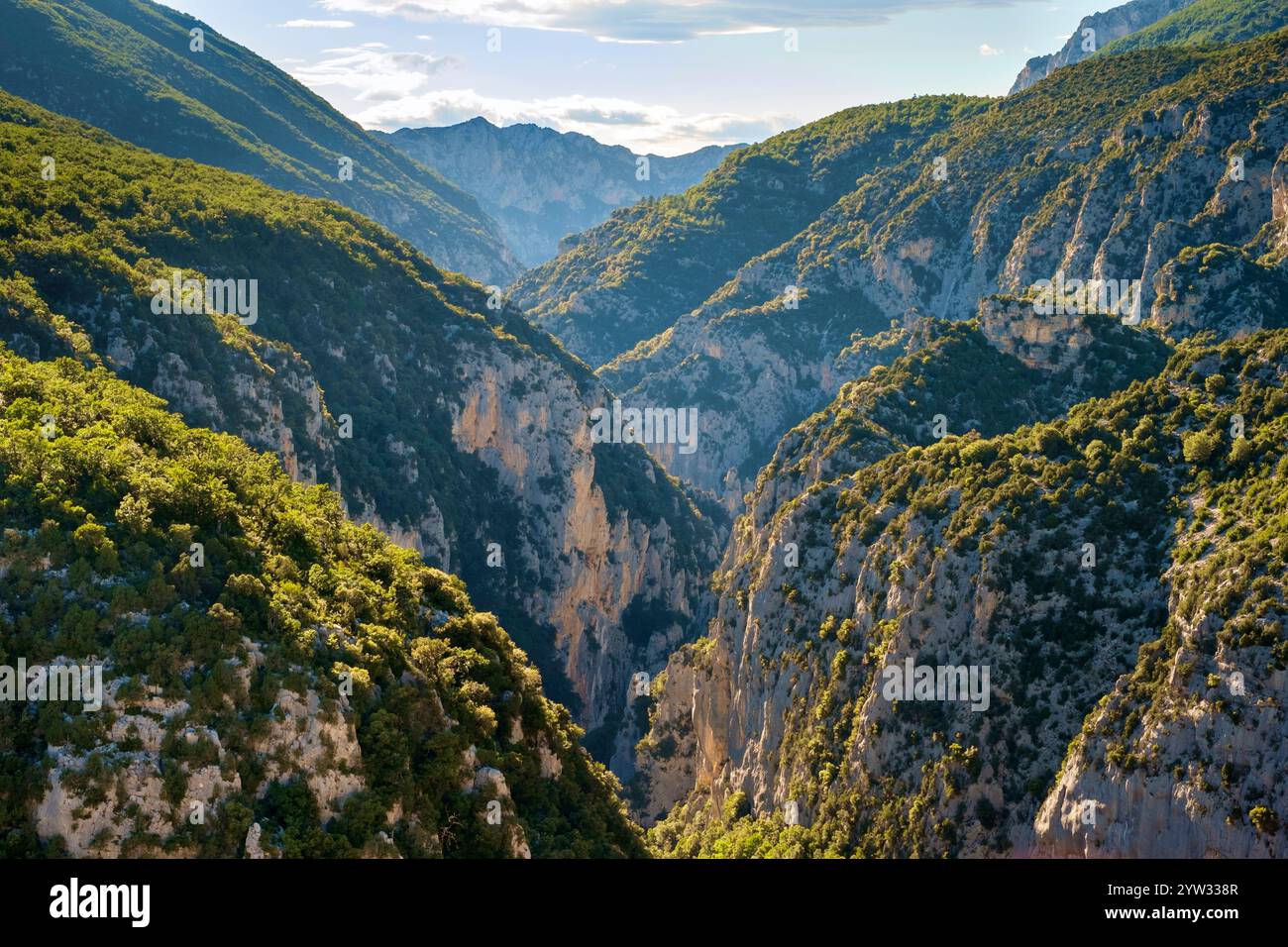 Gorges du Verdon in late afternoon Stock Photo - Alamy