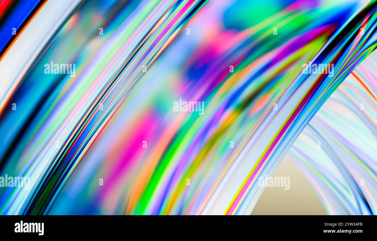 Abstract swirl of vivid colors with a dynamic sense of motion and light ...