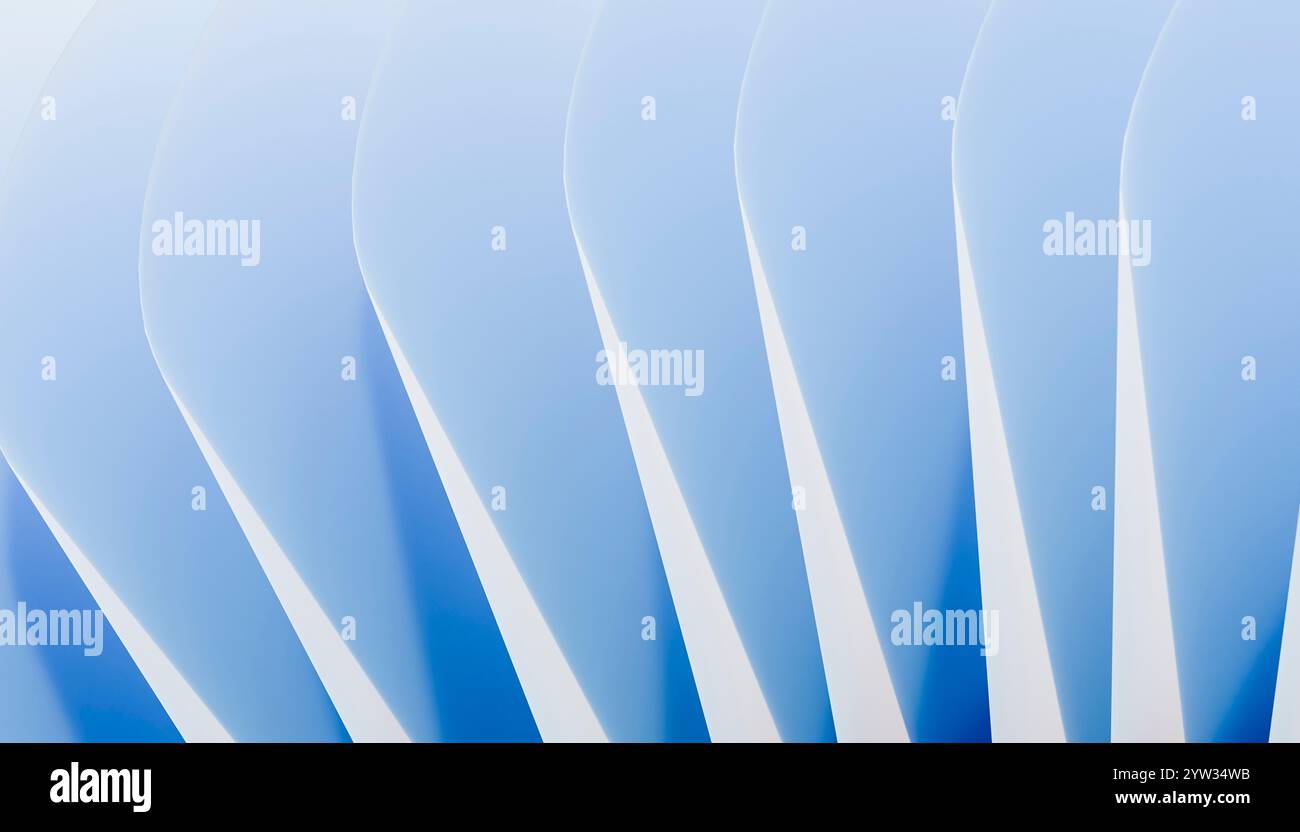 Abstract blue waves design with a smooth gradient and fluid lines on a ...