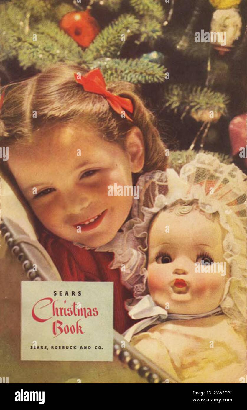 1942 Sears Christmas Wishbook Catalog Cover Stock Photo Alamy