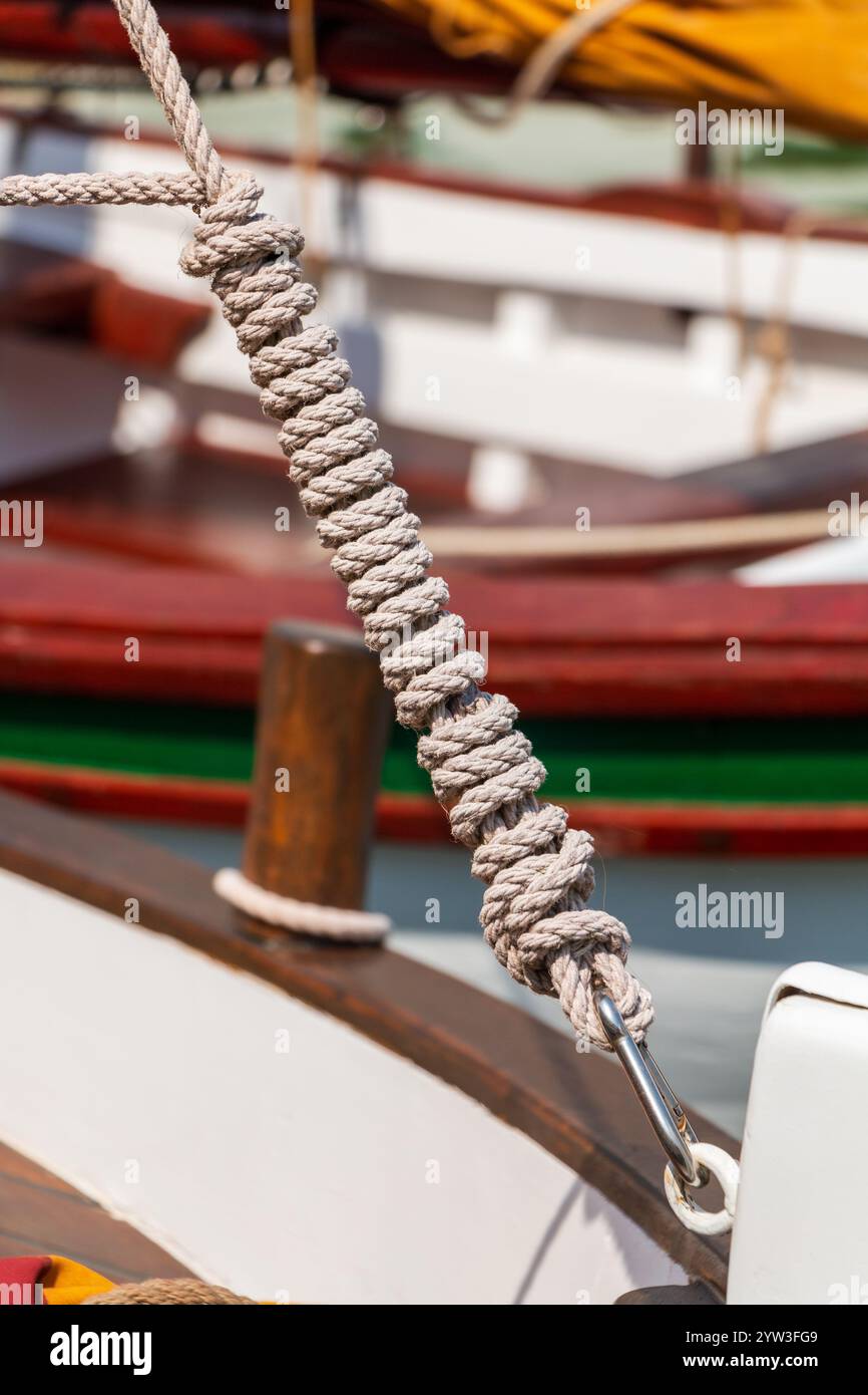 detail of a traditional wooden fishing boat Stock Photo - Alamy