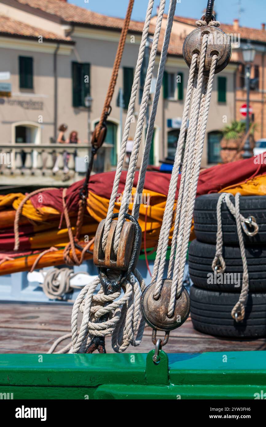 detail of a traditional wooden fishing boat Stock Photo - Alamy
