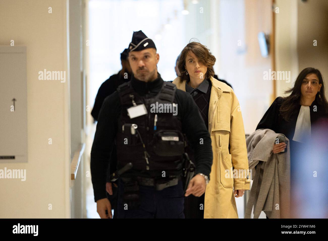 Paris, France. 09th Dec, 2024. French actress Adele Haenel arrives for ...