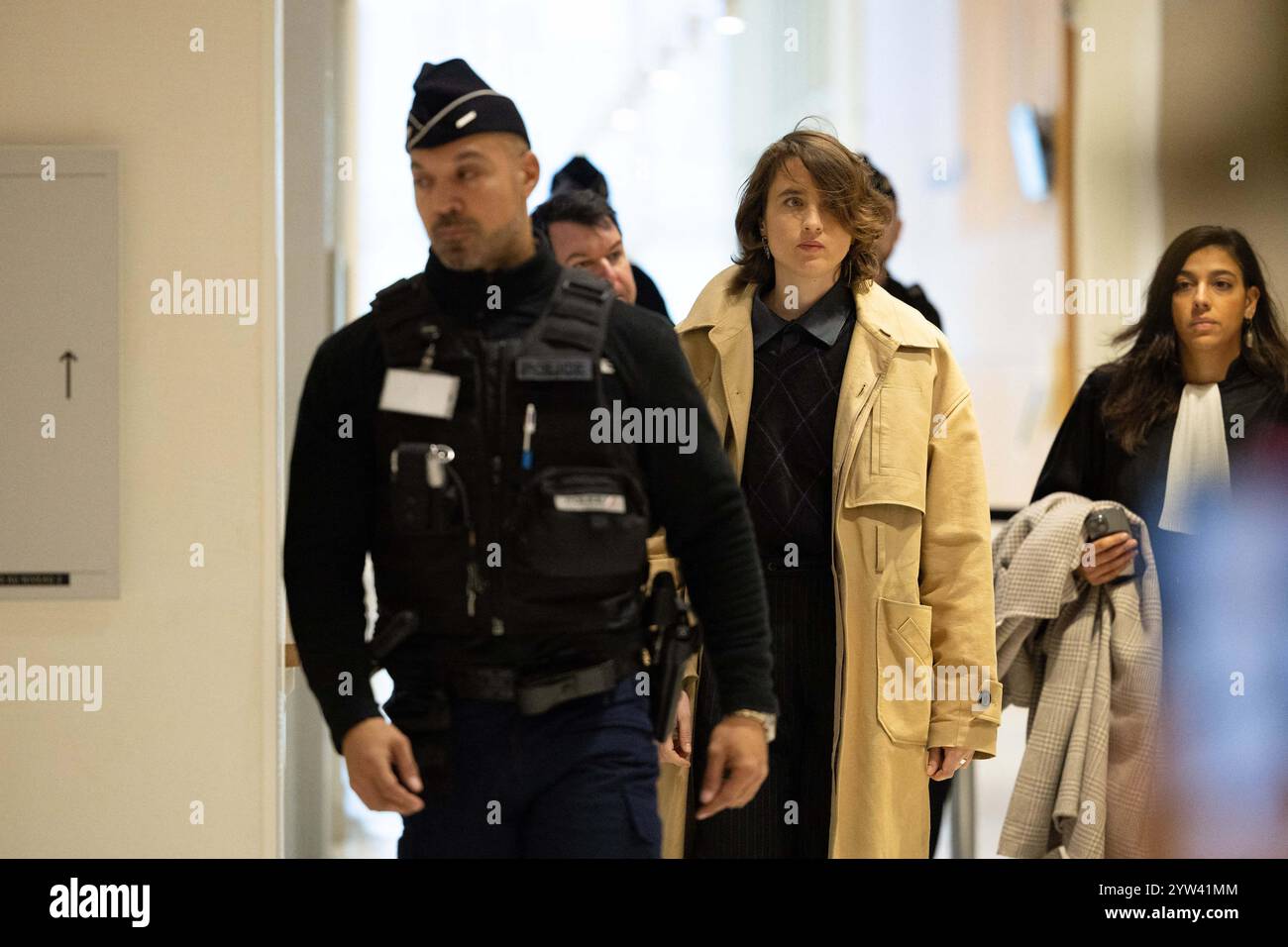 Paris, France. 09th Dec, 2024. French actress Adele Haenel arrives for ...