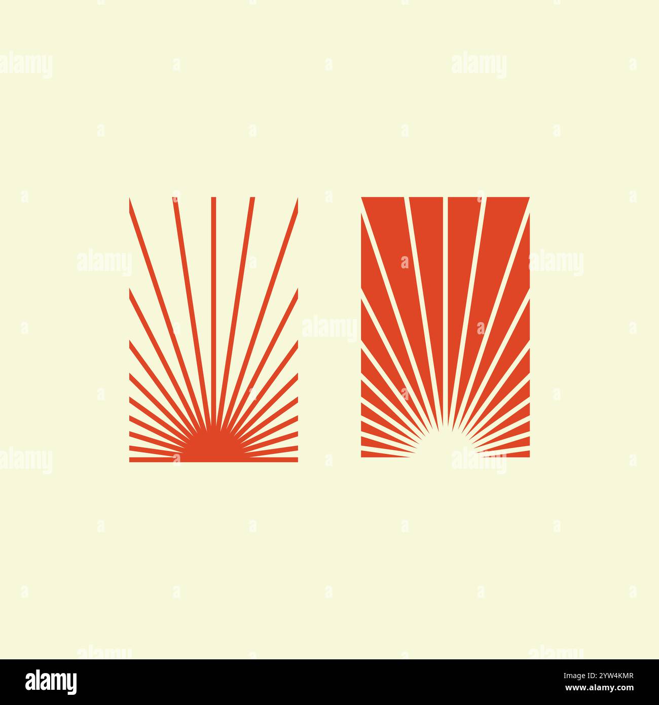 Sun Logo Icon Vector. Sunshine Logo Design Stock Vector