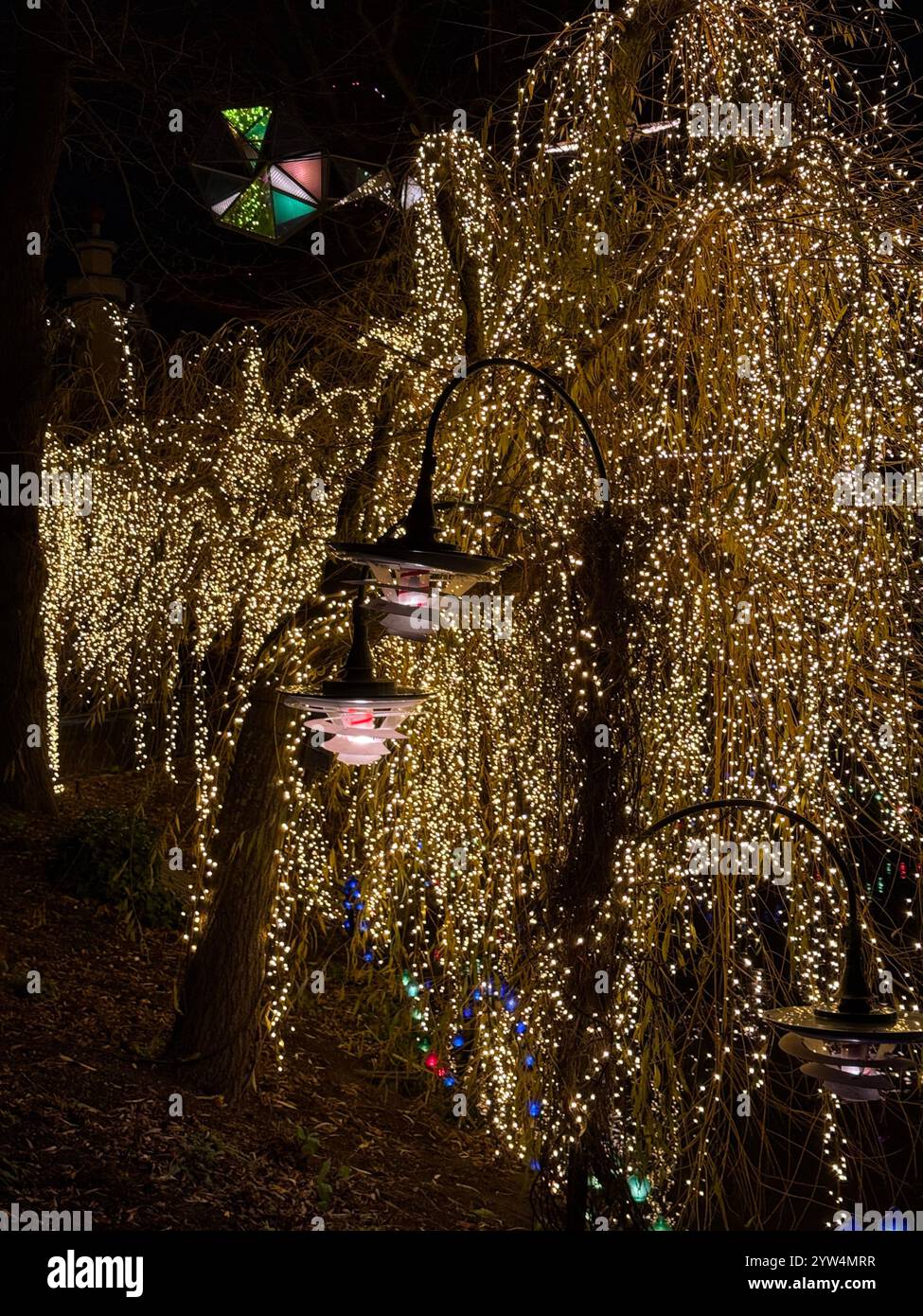 Christmas in Tivoli Gardens Copenhagen - Smartphone Captured Stock Image
