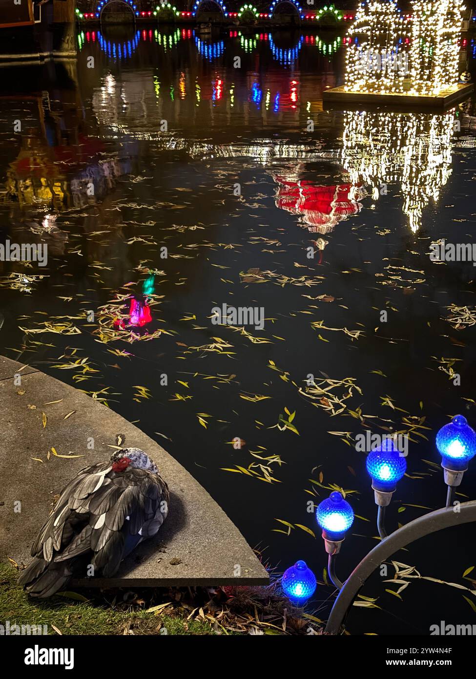 Christmas in Tivoli Gardens Copenhagen - Smartphone Captured Stock Image