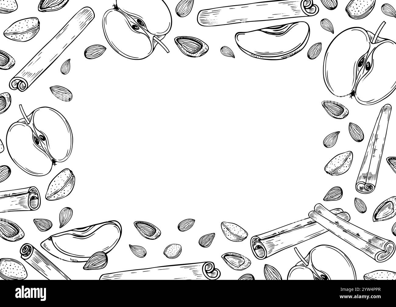 Stick apple Stock Vector Images Alamy