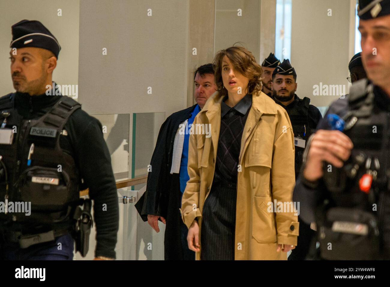 Paris, France. 09th Dec, 2024. French actress Adele Haenel attends the ...