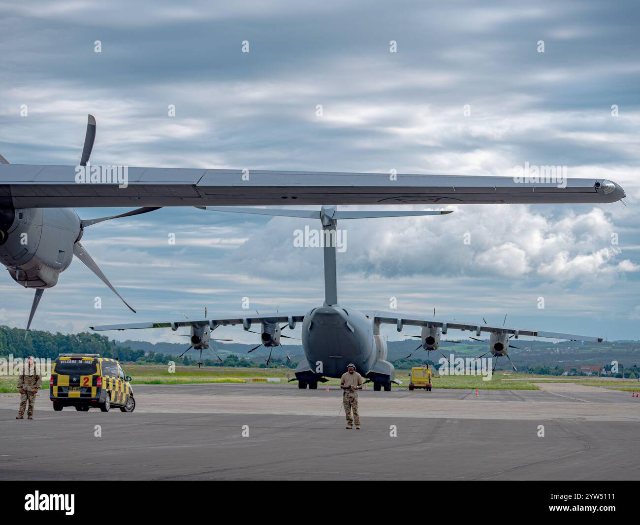 A C-130 Hercules of the US Air Force during a NATO exercise: iconic