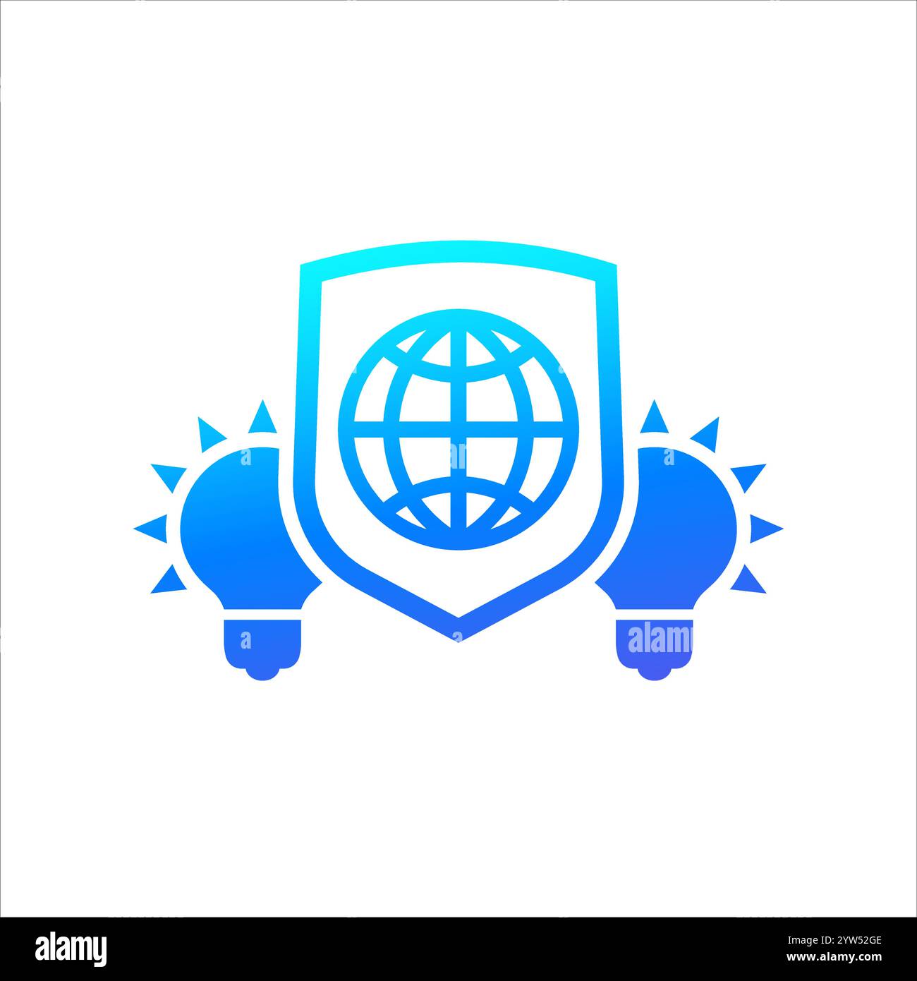 Shield protection patent copyright Stock Vector Images - Alamy