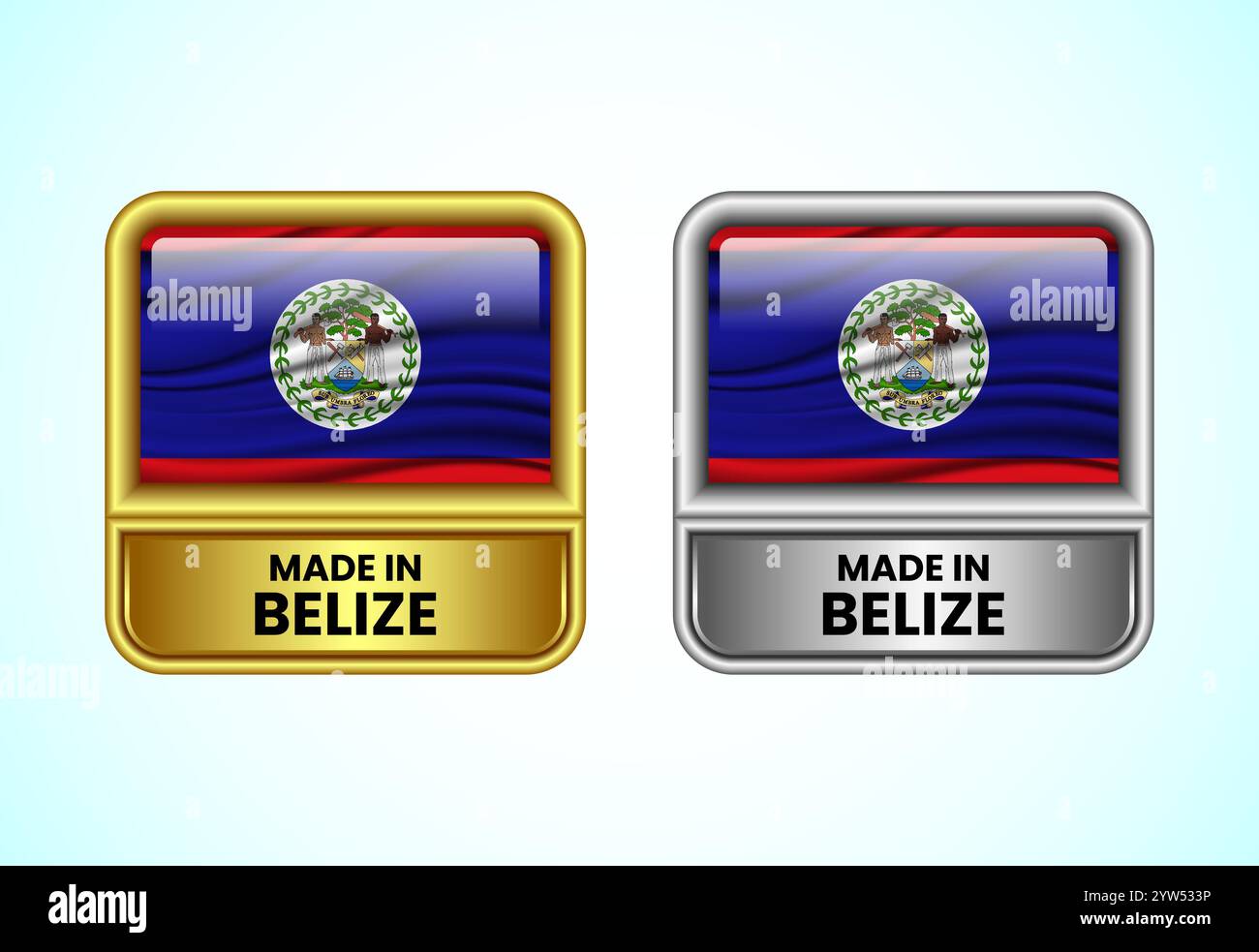 Vector belize round flag Stock Vector Images - Alamy