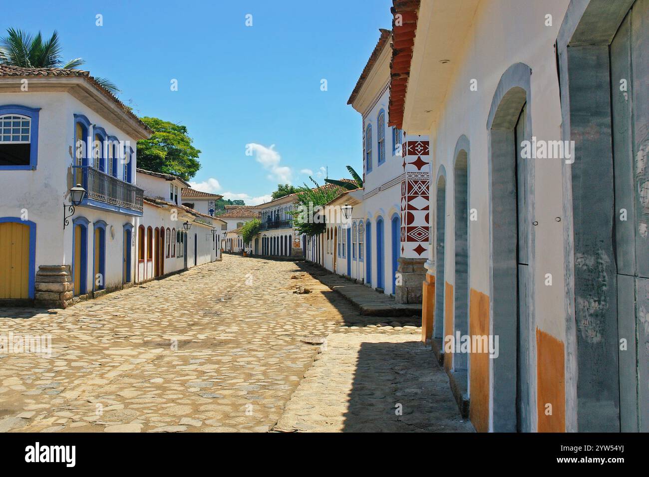 Old Streets in Paraty or Parati - well preserved Portuguese colonial ...