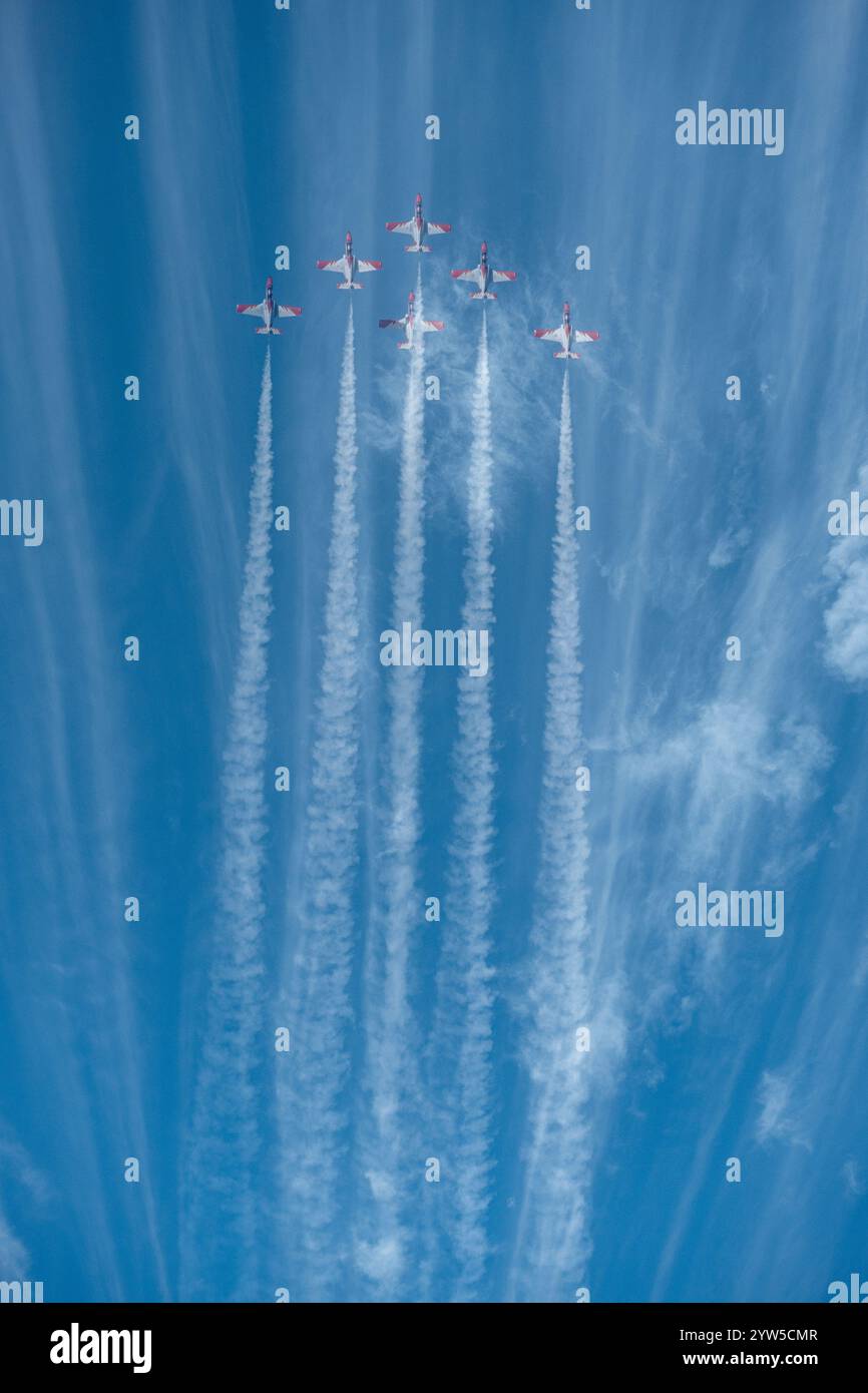 Patrulla Aguila (Eagle Patrol). Spanish equivalent of the Red Arroes Stock Photo