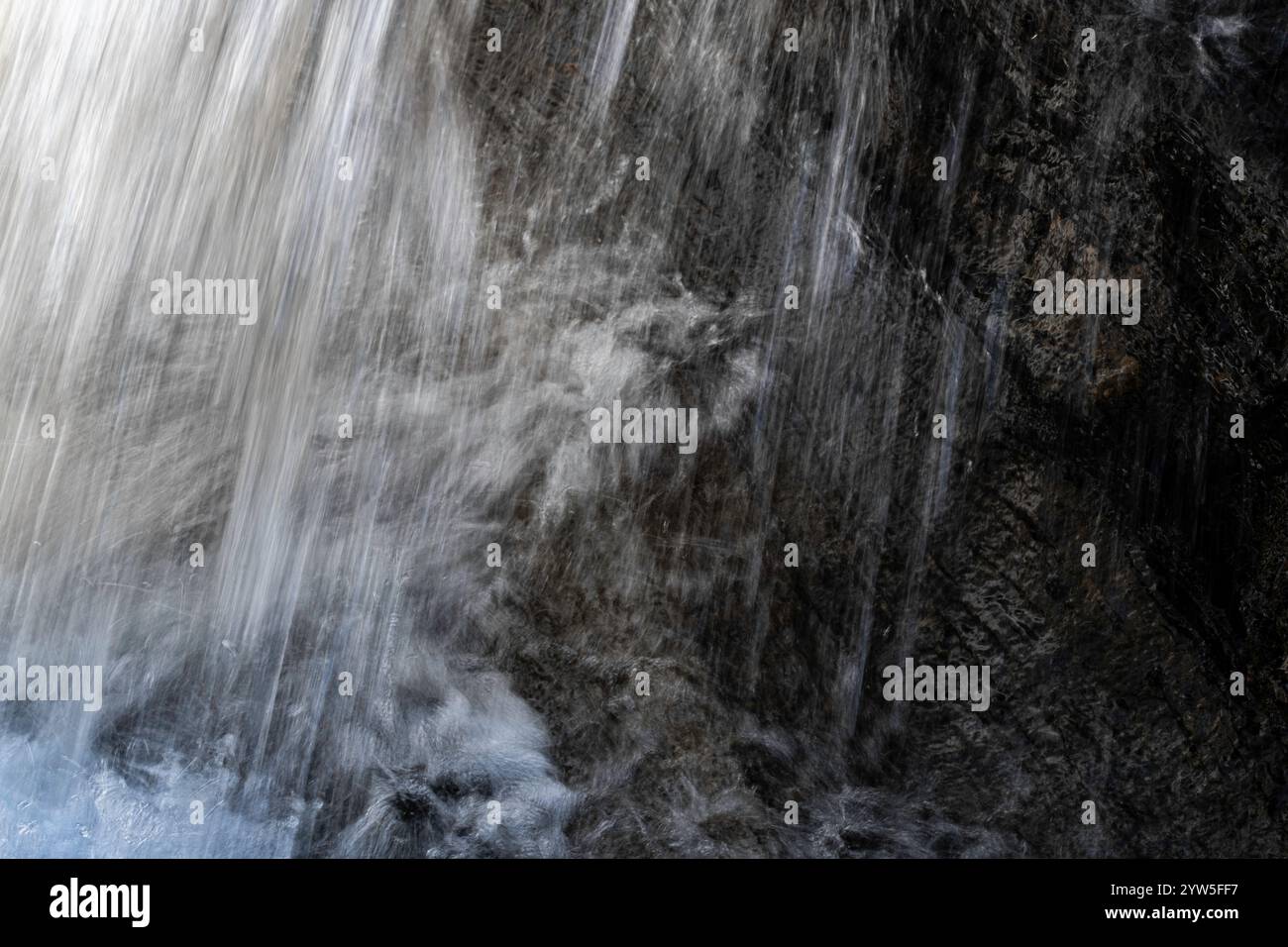 A clean and beautiful waterfall in the Ontario, Canada wilderness Stock Photo