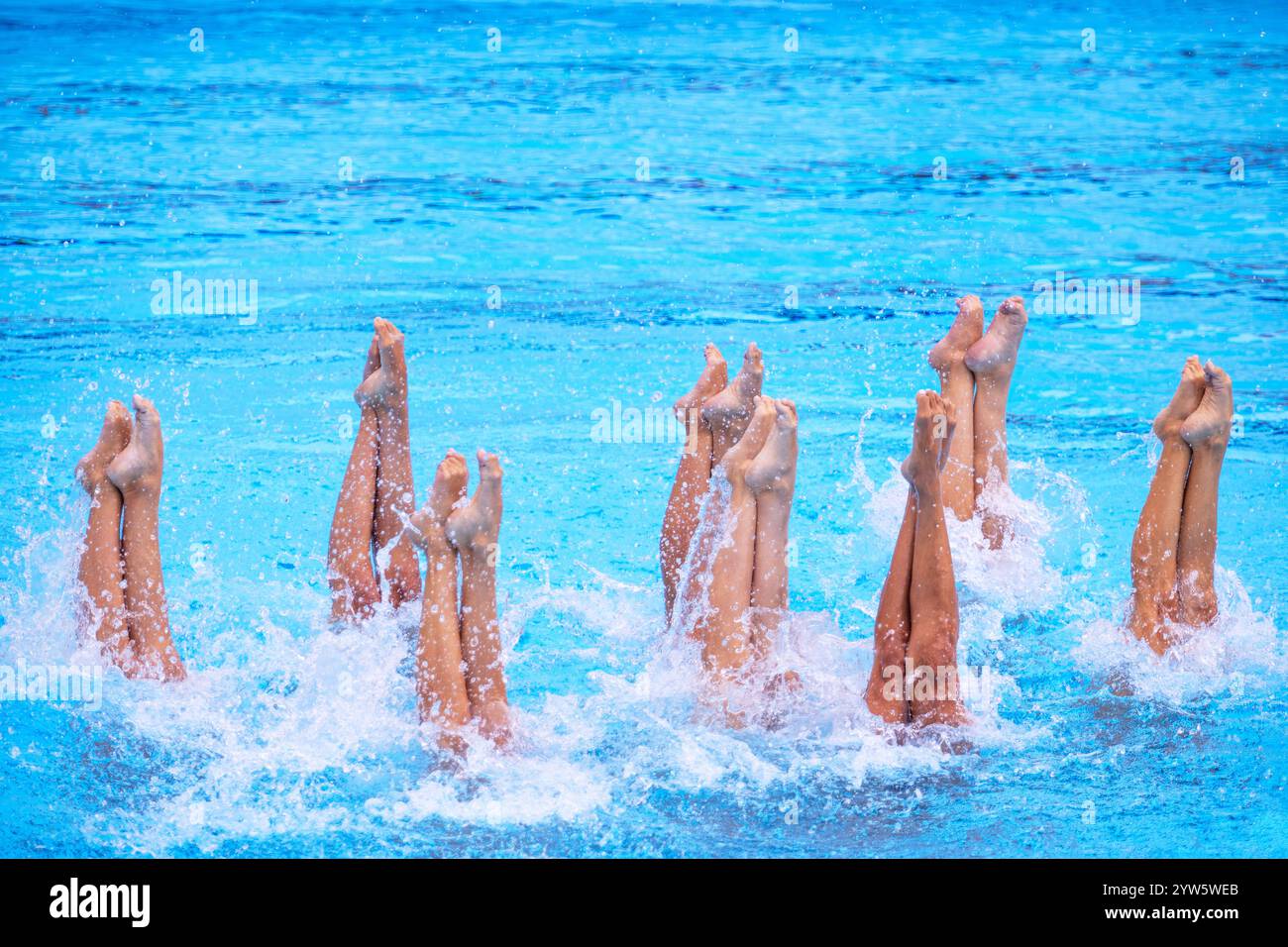 Rusty Rivets Synchronized Swimming Synchronized swimmers team performing artistic swimming in the swimming ...
