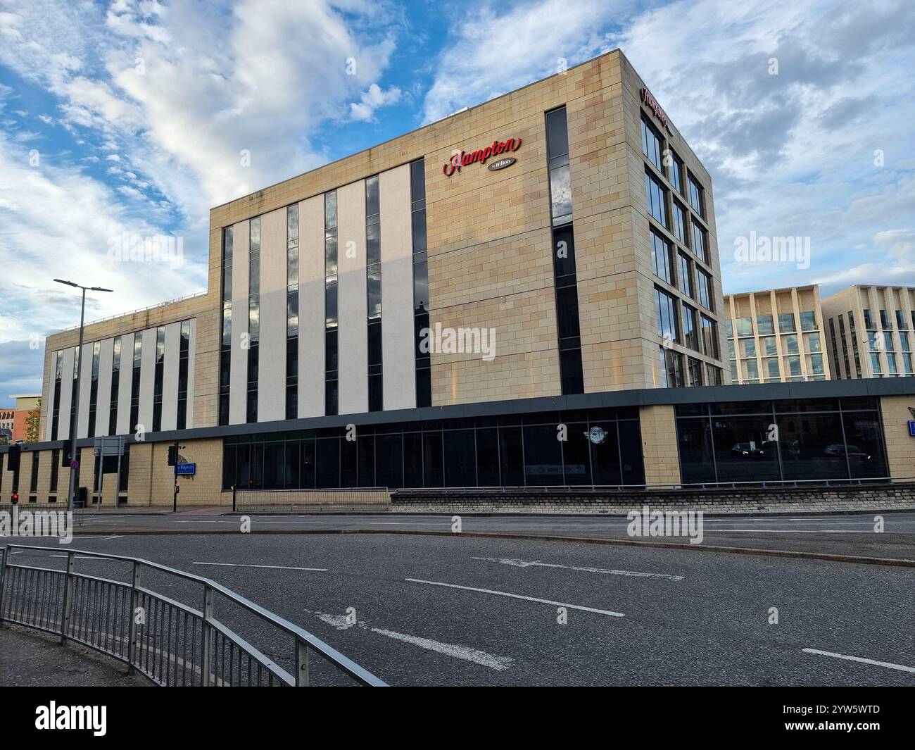Hotel Hampton Inn by Hilton in Dundee, Scotland, UK, Great-Britain - Smartphone Captured Stock Image