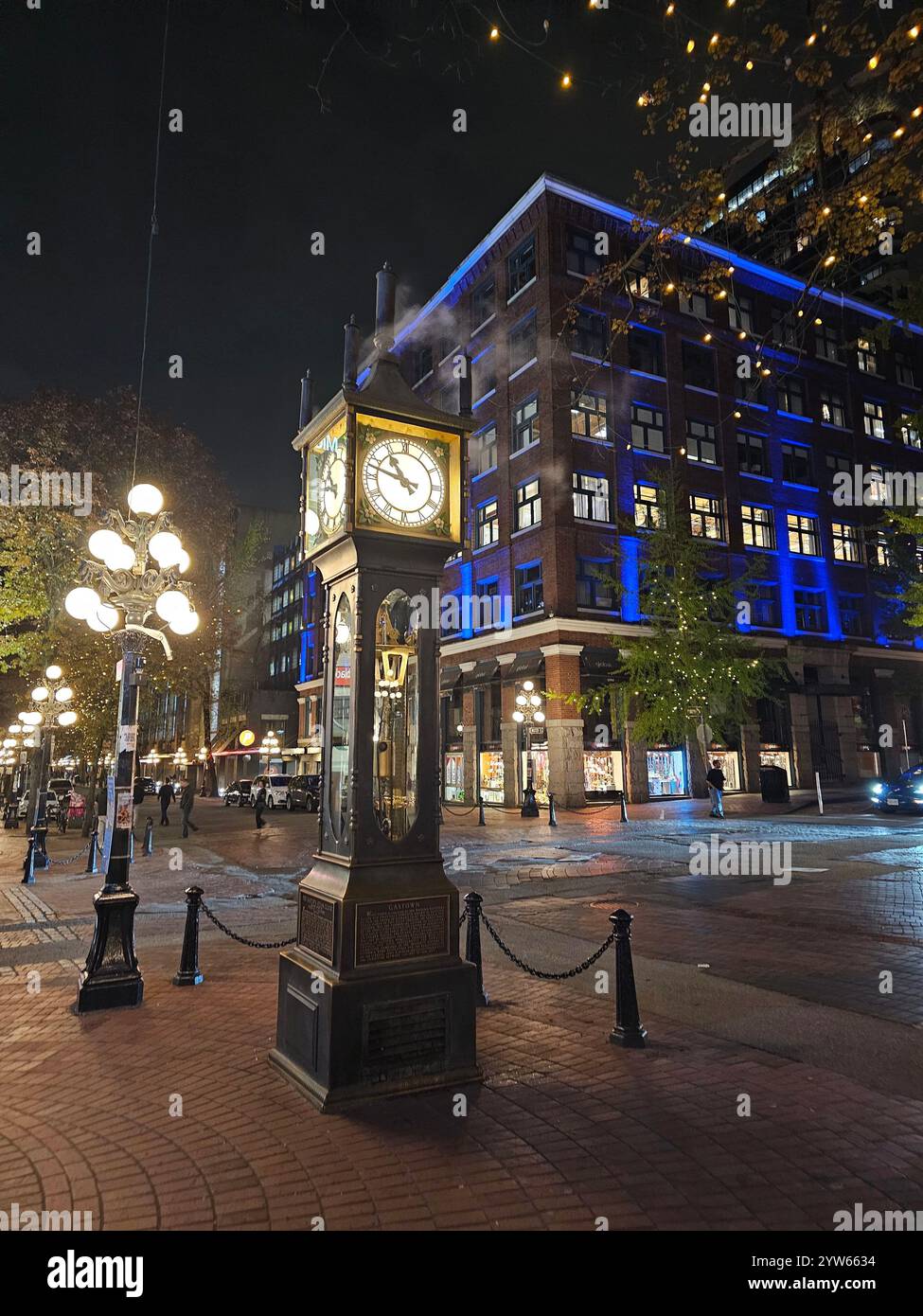Time stands still and steams ahead- the iconic Gastown Steam Clock, a must-see gem in Vancouver, BC! - Smartphone Captured Stock Image