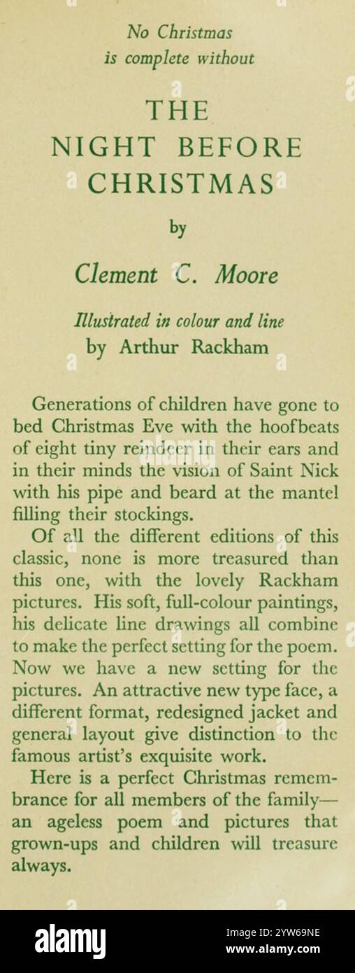 1915 The Night Before Christmas by Clement C Moore (Page from A ...