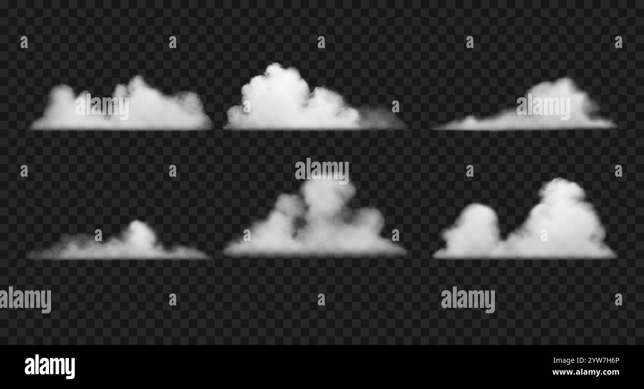 White fluffy clouds on misty hi-res stock photography and images - Alamy