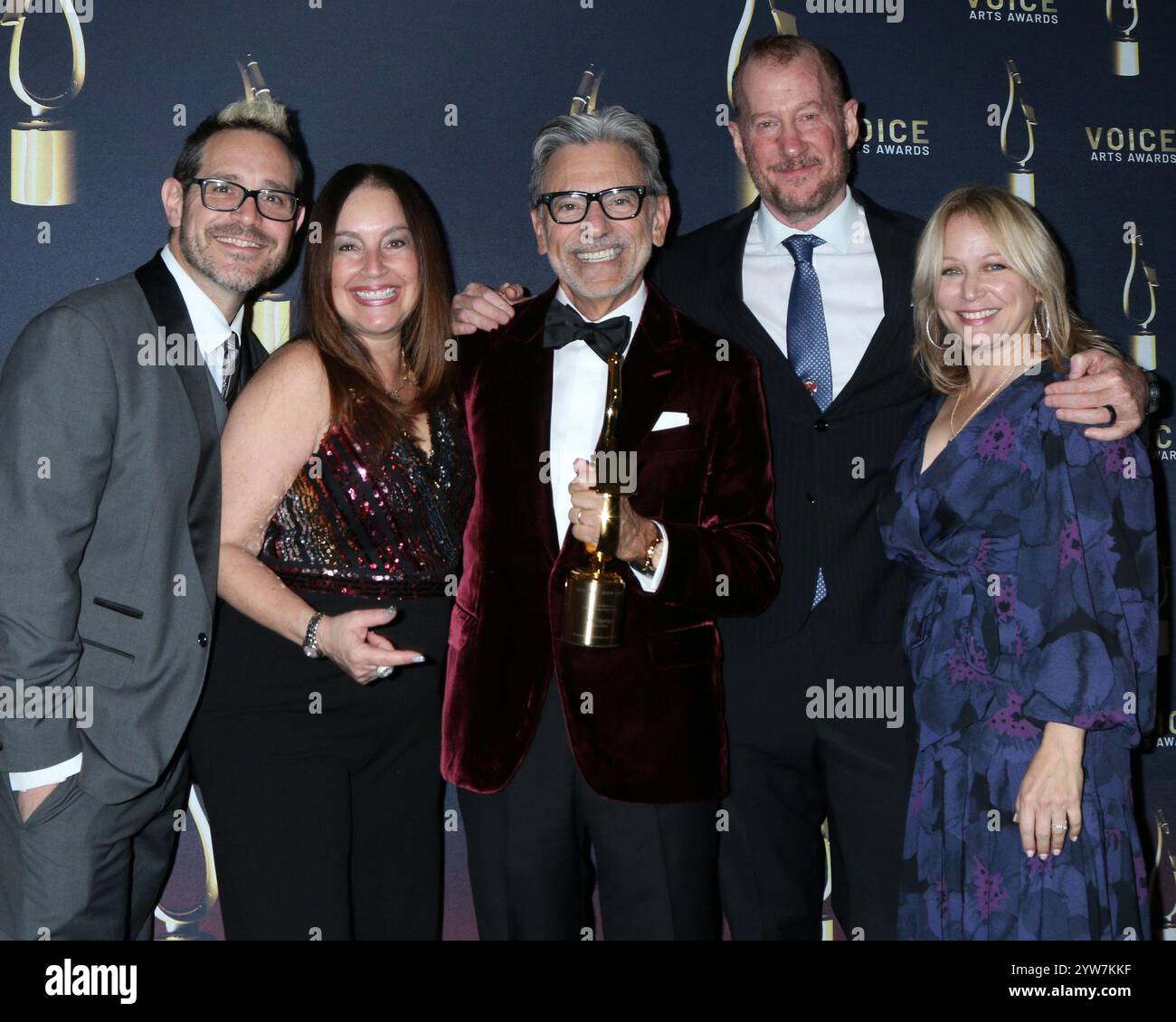 Beverly Hills, USA. 8, December, 2024. Pictured left to right, Joe ...