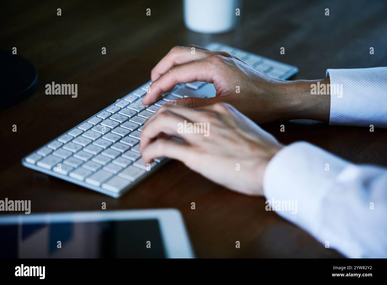Businessmen working in an office Stock Photo