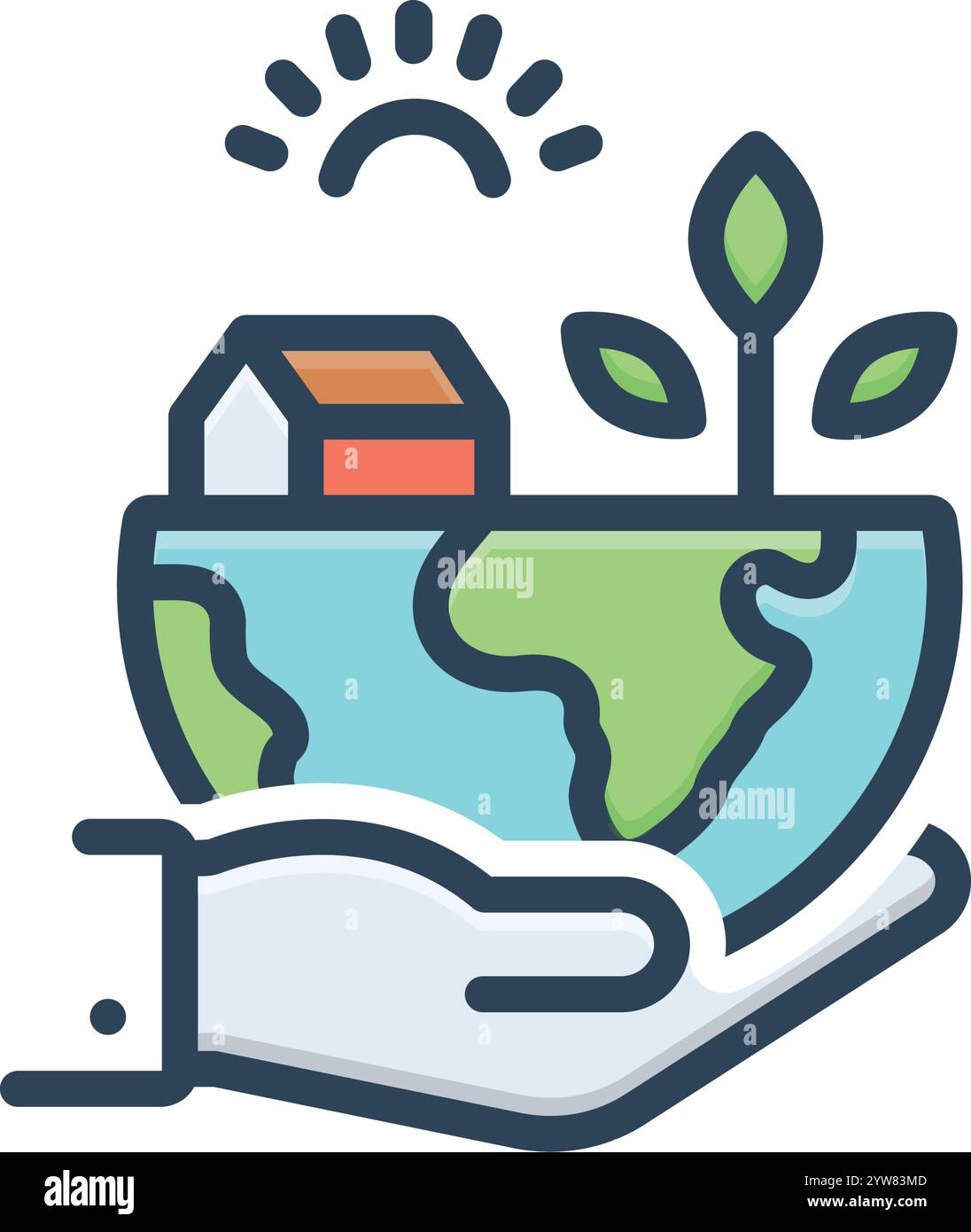 Icon for save our environment, save Stock Vector Image & Art - Alamy
